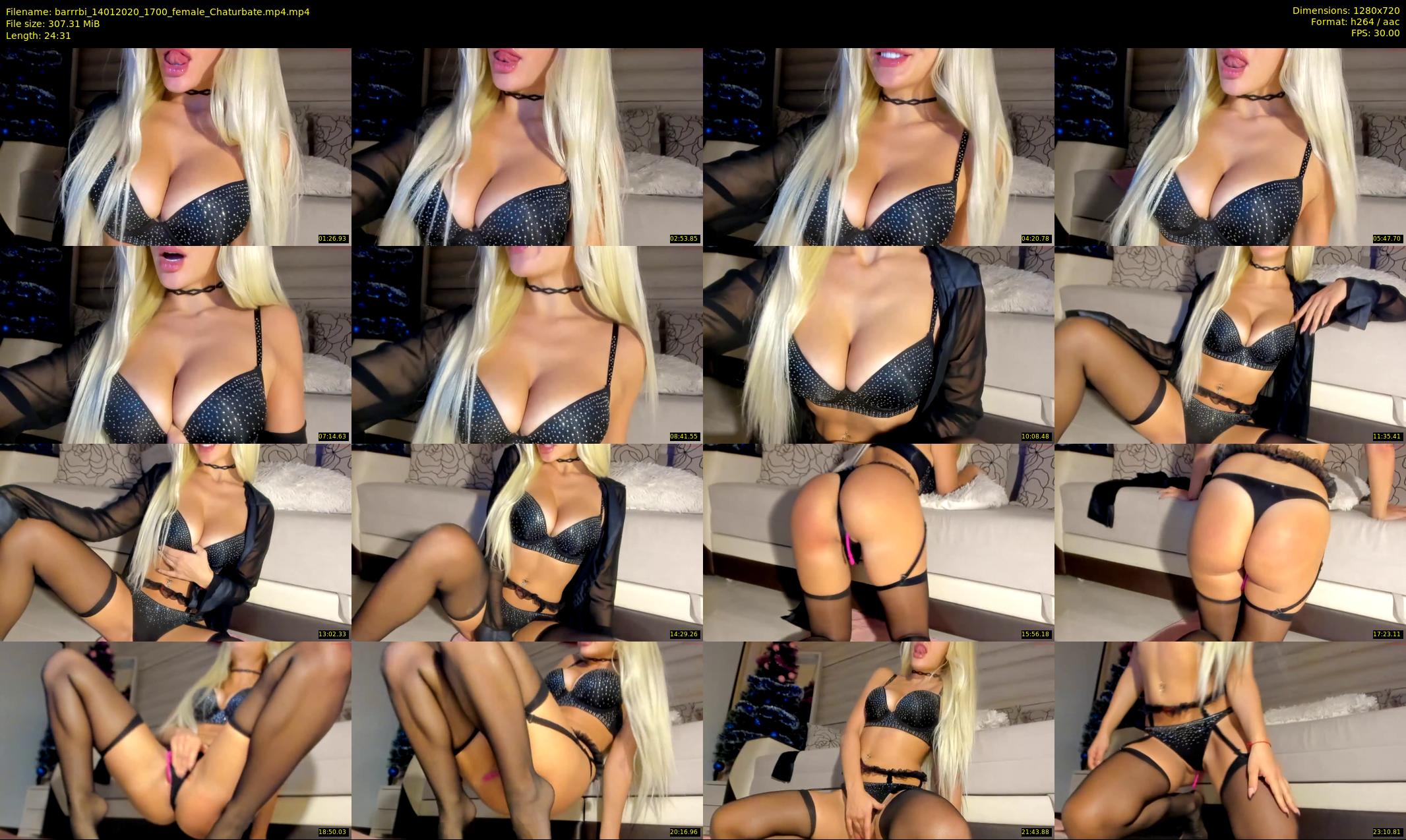 barrrbi — 25 minute Chaturbate female cam show recording, 720p, Jan 14, 2020