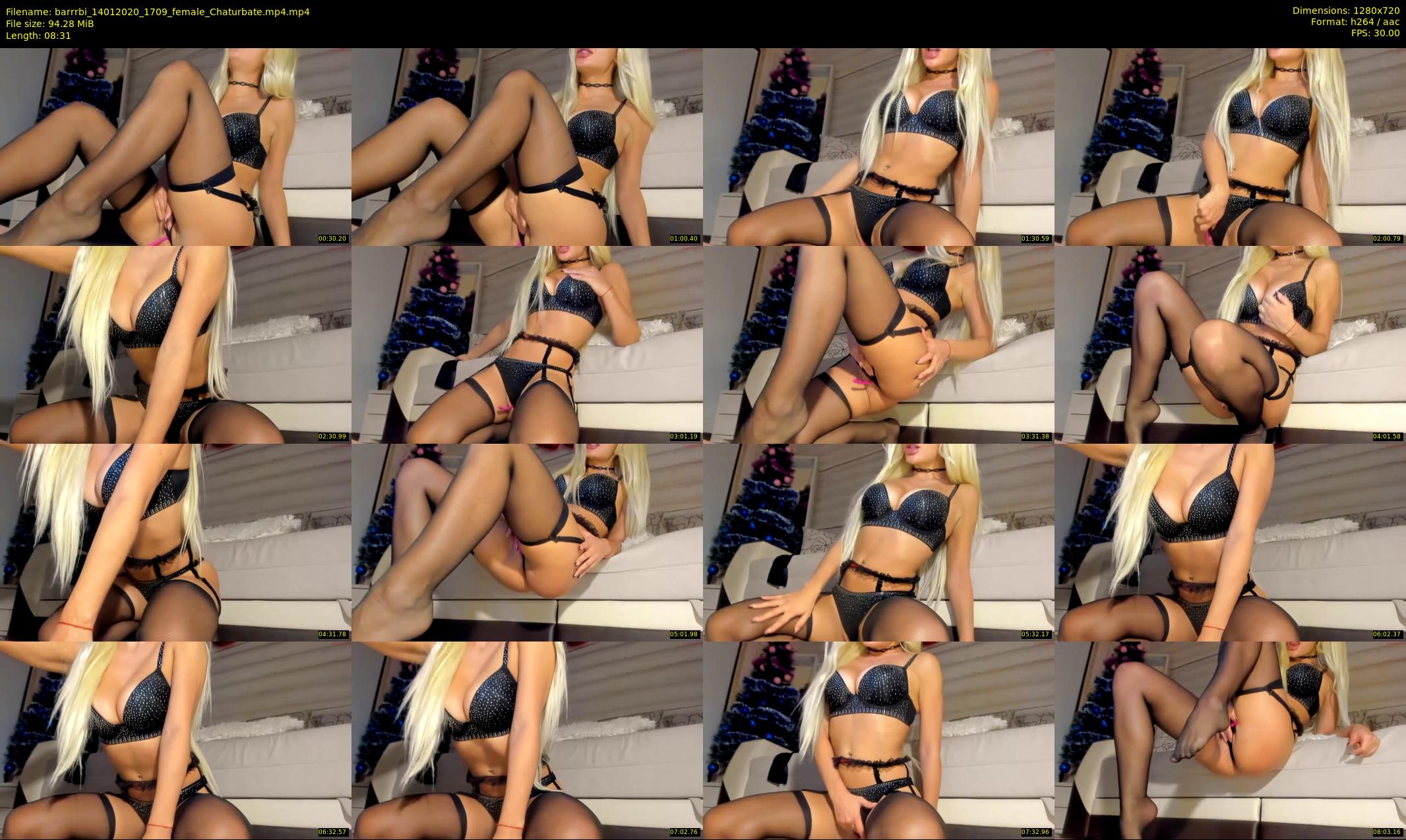barrrbi — 9 minute Chaturbate female cam show recording, 720p, Jan 14, 2020