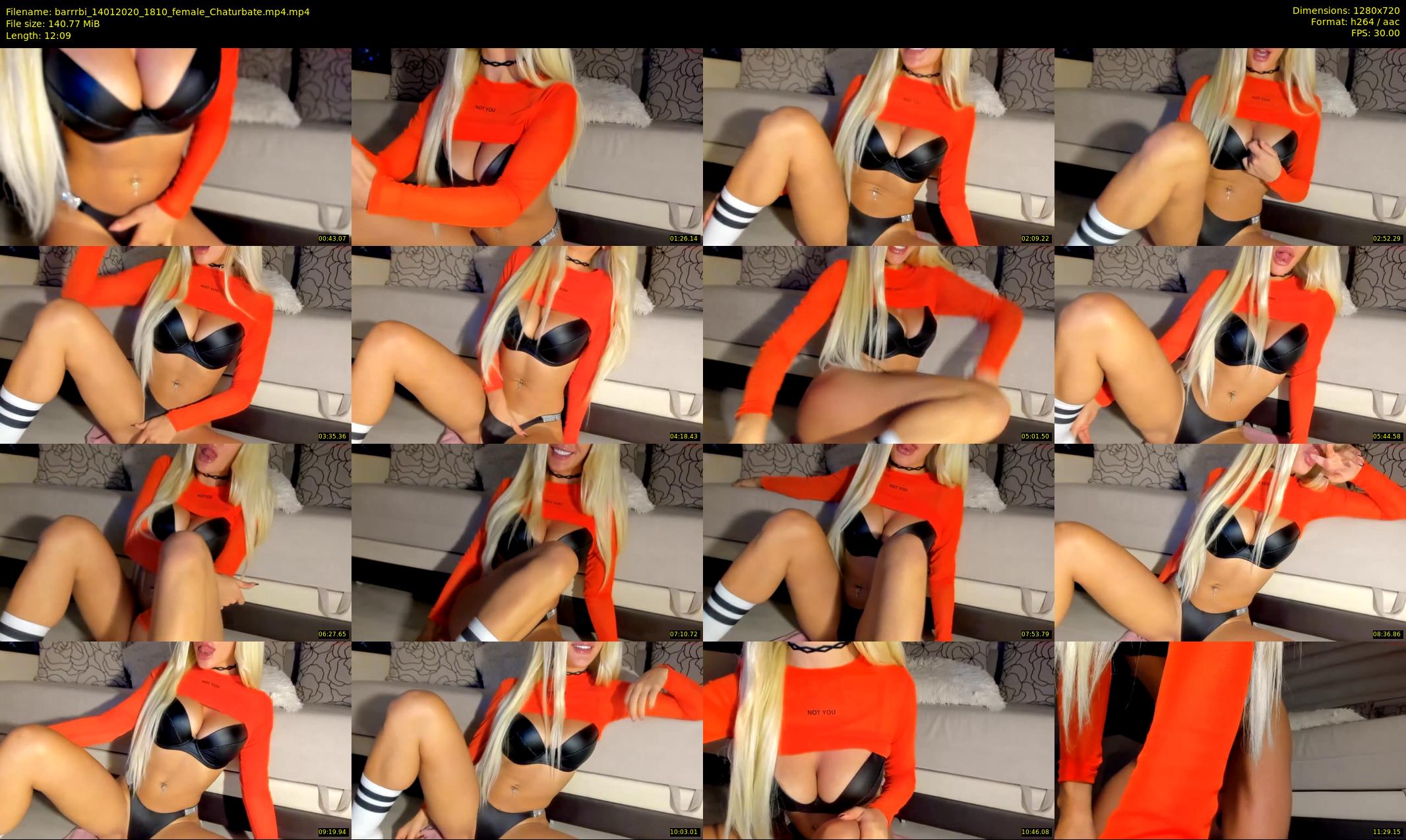 barrrbi — 13 minute Chaturbate female cam show recording, 720p, Jan 14, 2020