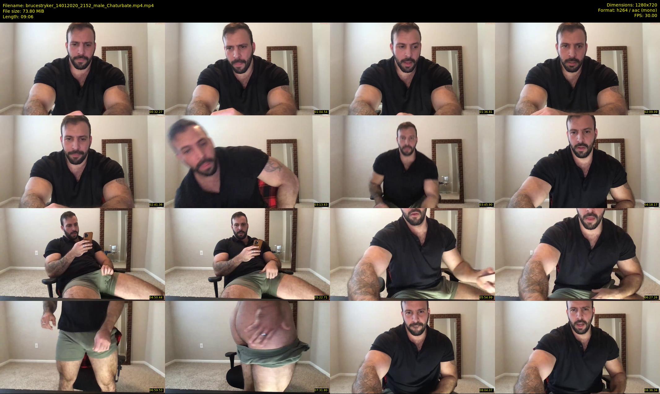 brucestryker — 10 minute Chaturbate male cam show recording, 720p, Jan 14, 2020