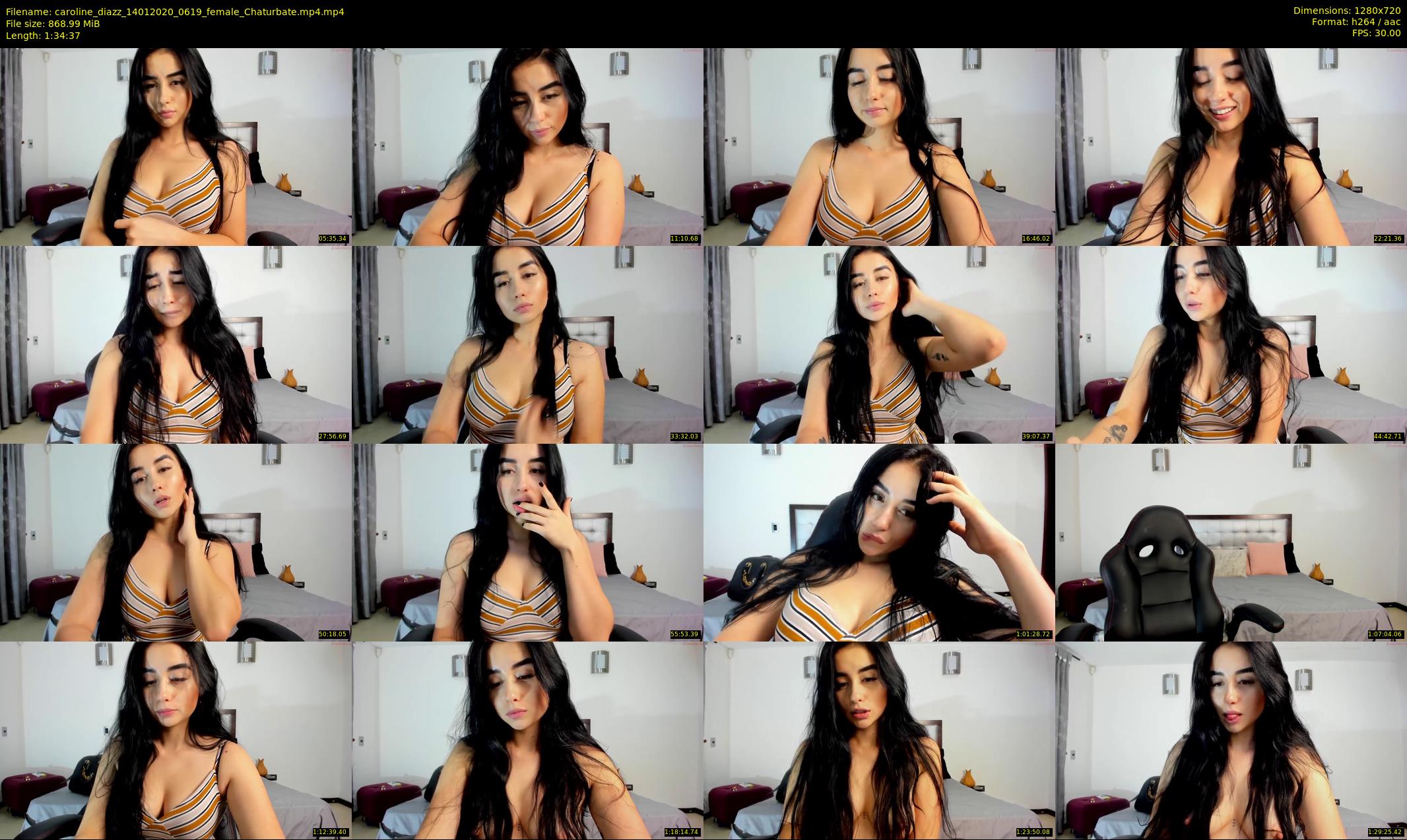 caroline_diazz — 95 minute Chaturbate female cam show recording, 720p, Jan 14, 2020