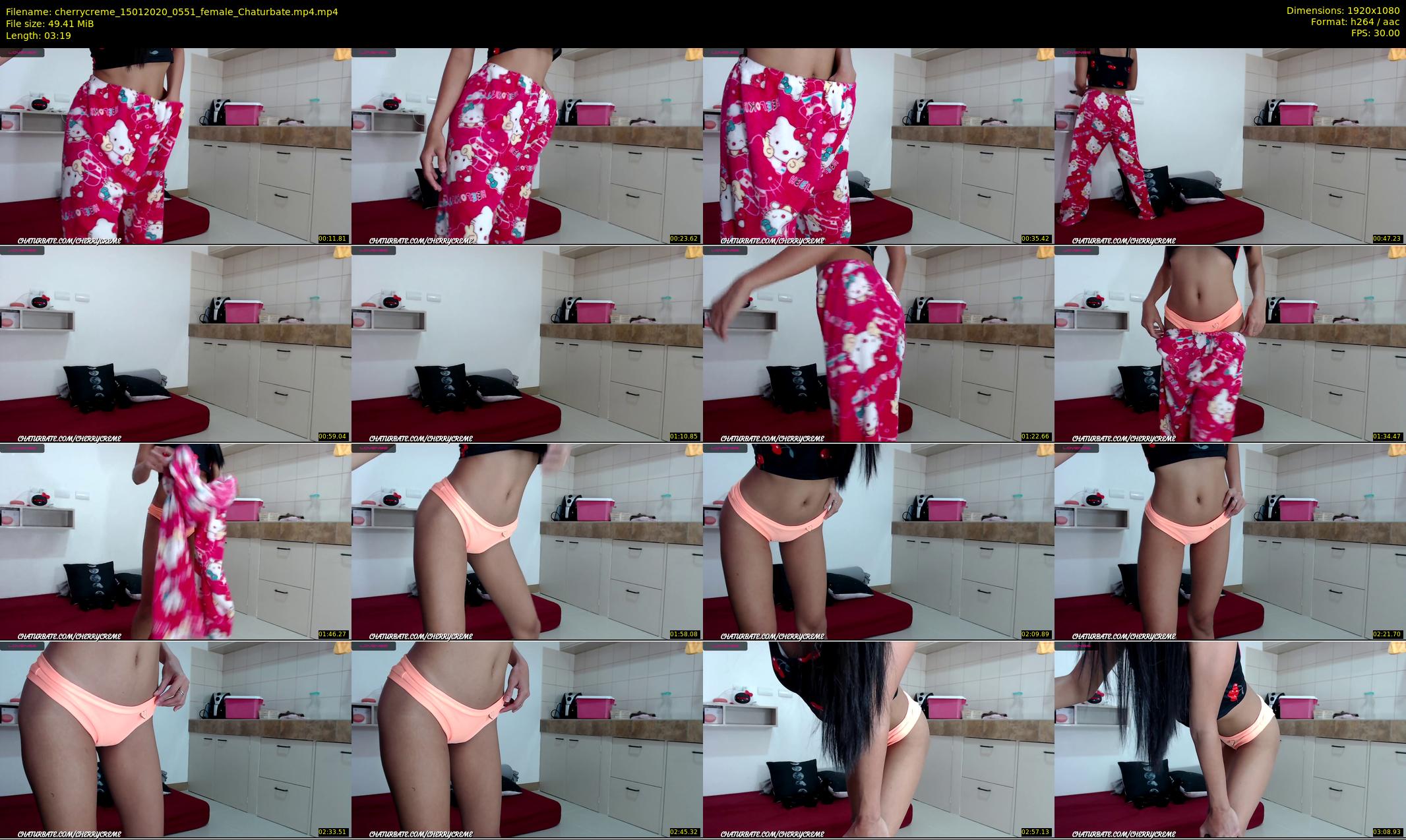 cherrycreme — 4 minute Chaturbate female cam show recording, 1080p, Jan 15, 2020