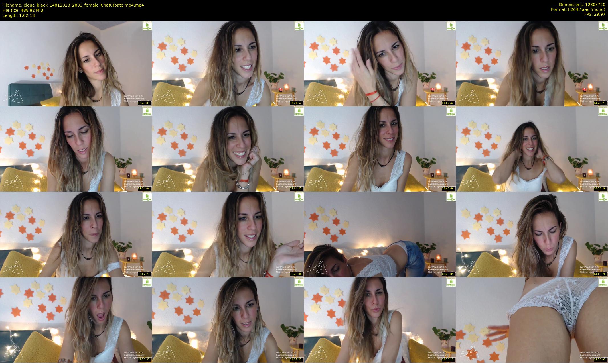 cique_black — 63 minute Chaturbate female cam show recording, 720p, Jan 14, 2020