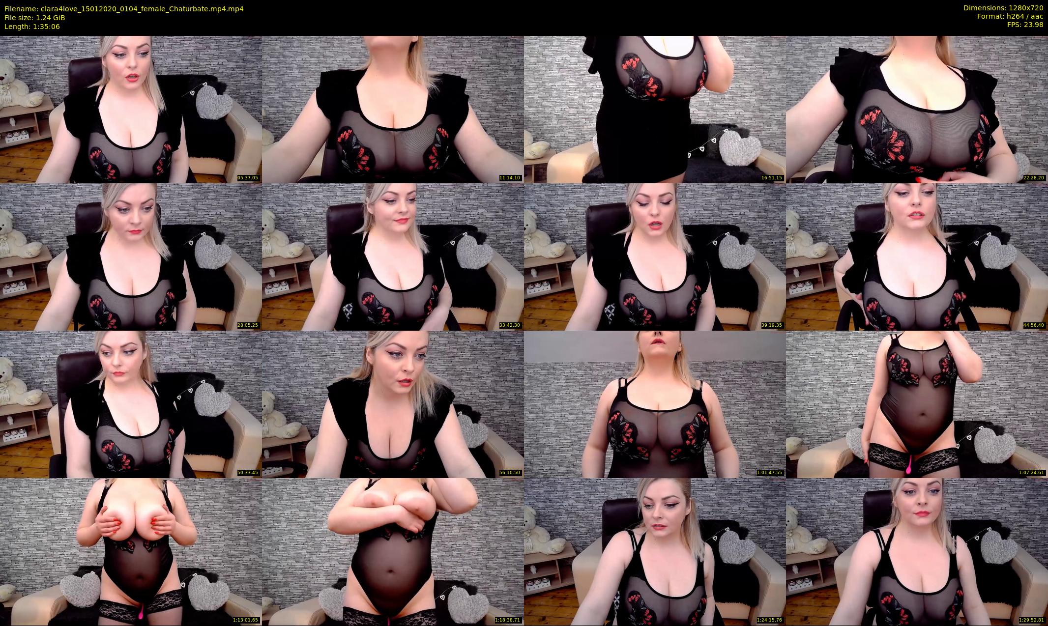 clara4love — 96 minute Chaturbate female cam show recording, 720p, Jan 15, 2020