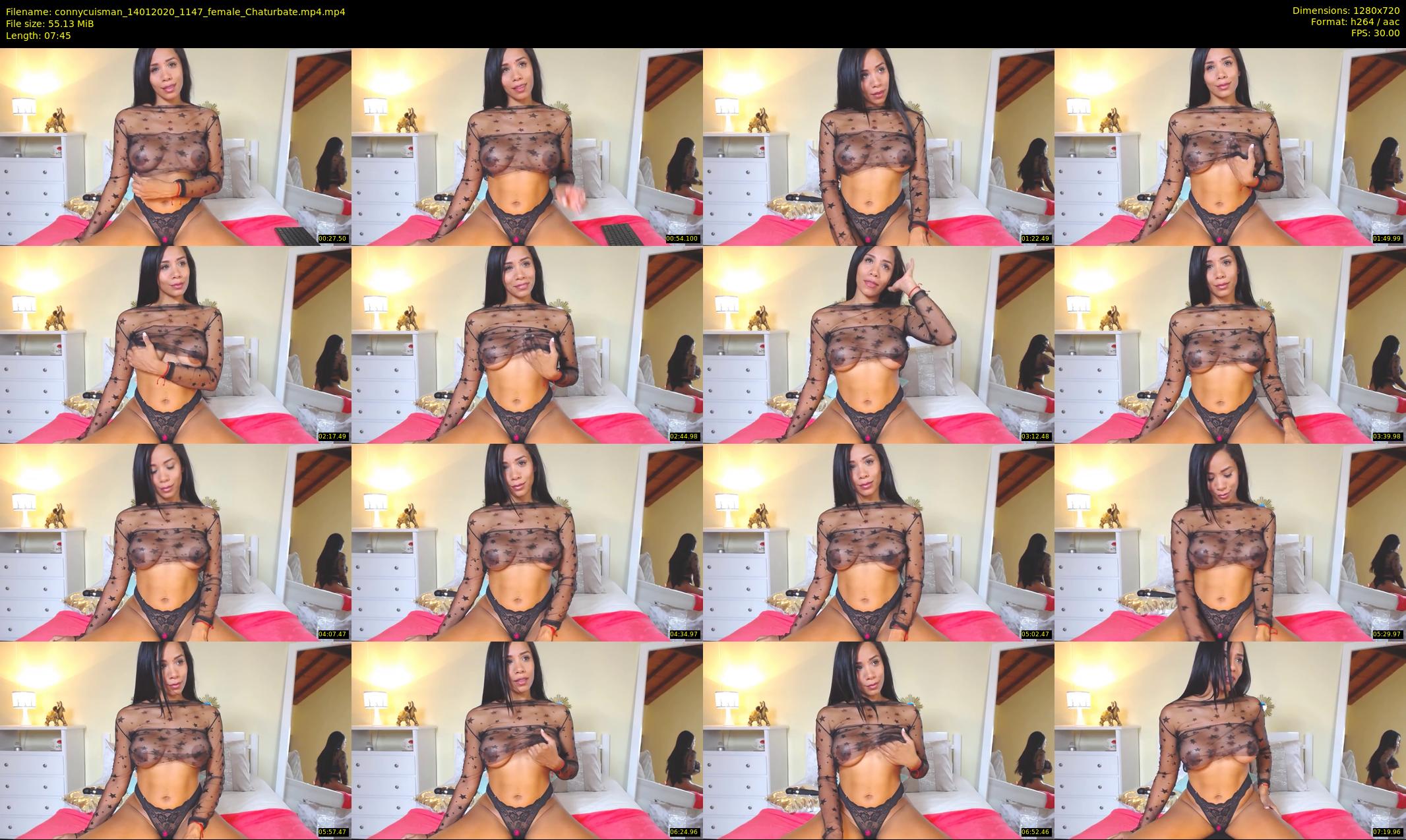 connycuisman — 8 minute Chaturbate female cam show recording, 720p, Jan 14, 2020