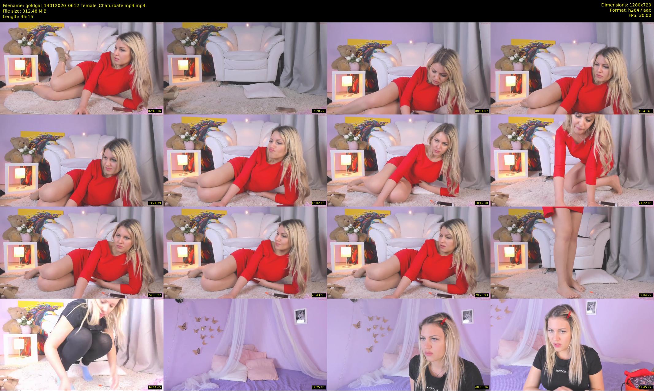 goldgal — 46 minute Chaturbate female cam show recording, 720p, Jan 14, 2020
