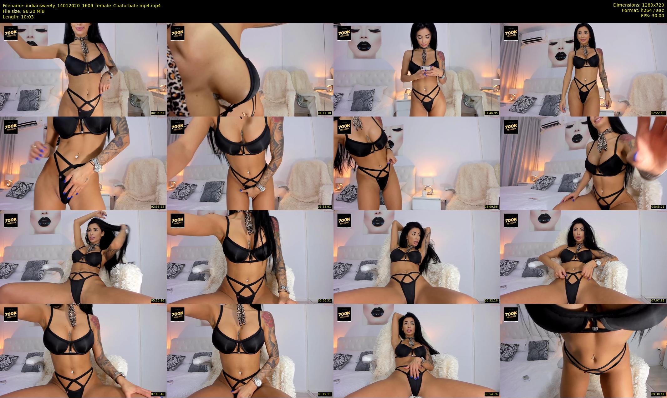indiansweety — 11 minute Chaturbate female cam show recording, 720p, Jan 14, 2020