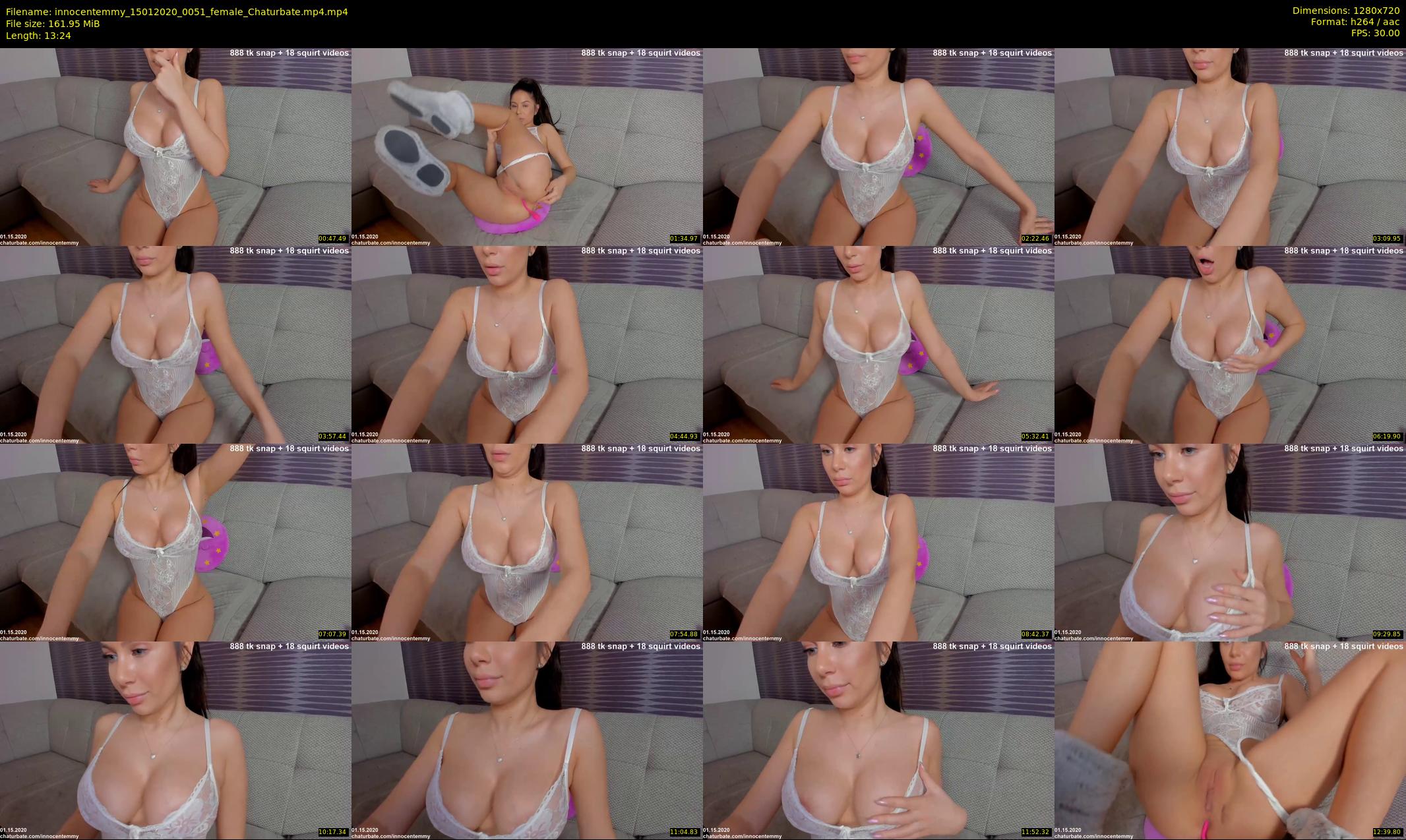 innocentemmy — 14 minute Chaturbate female cam show recording, 720p, Jan 15, 2020
