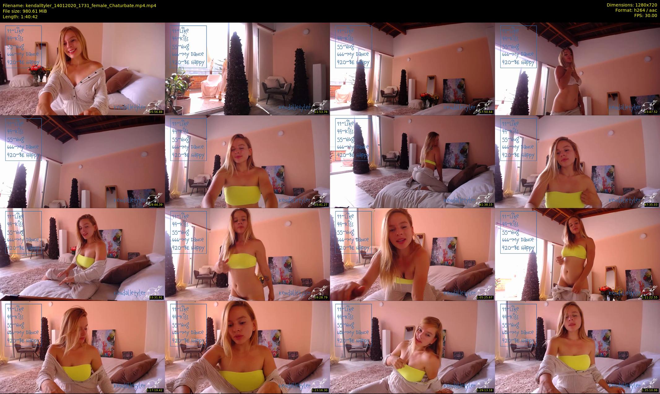 kendalltyler — 101 minute Chaturbate female cam show recording, 720p, Jan 14, 2020