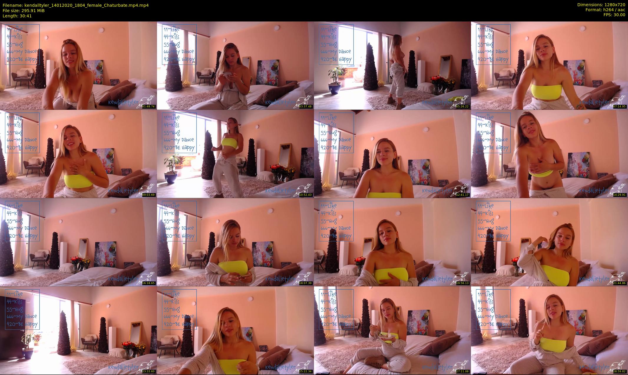 kendalltyler — 31 minute Chaturbate female cam show recording, 720p, Jan 14, 2020