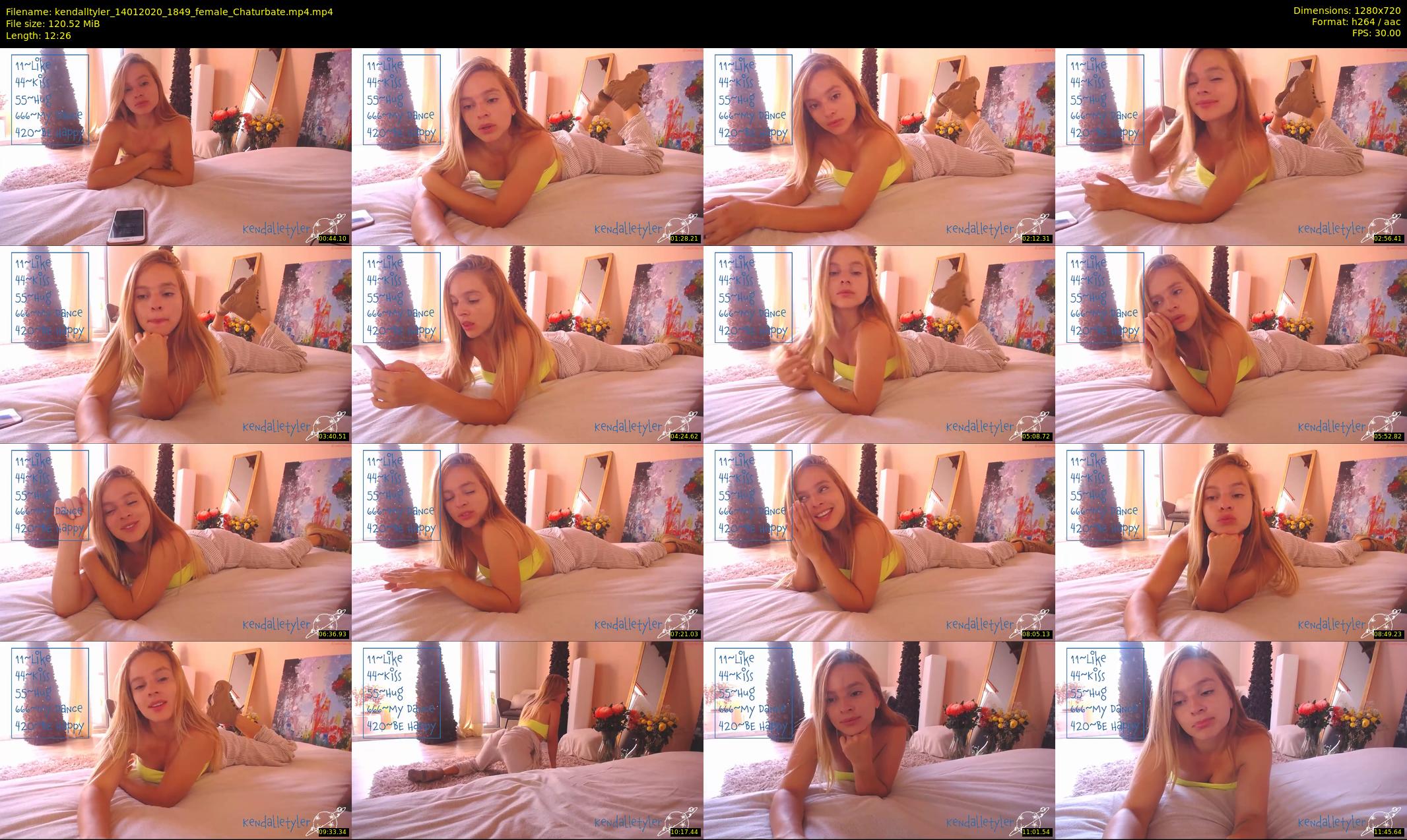 kendalltyler — 13 minute Chaturbate female cam show recording, 720p, Jan 14, 2020