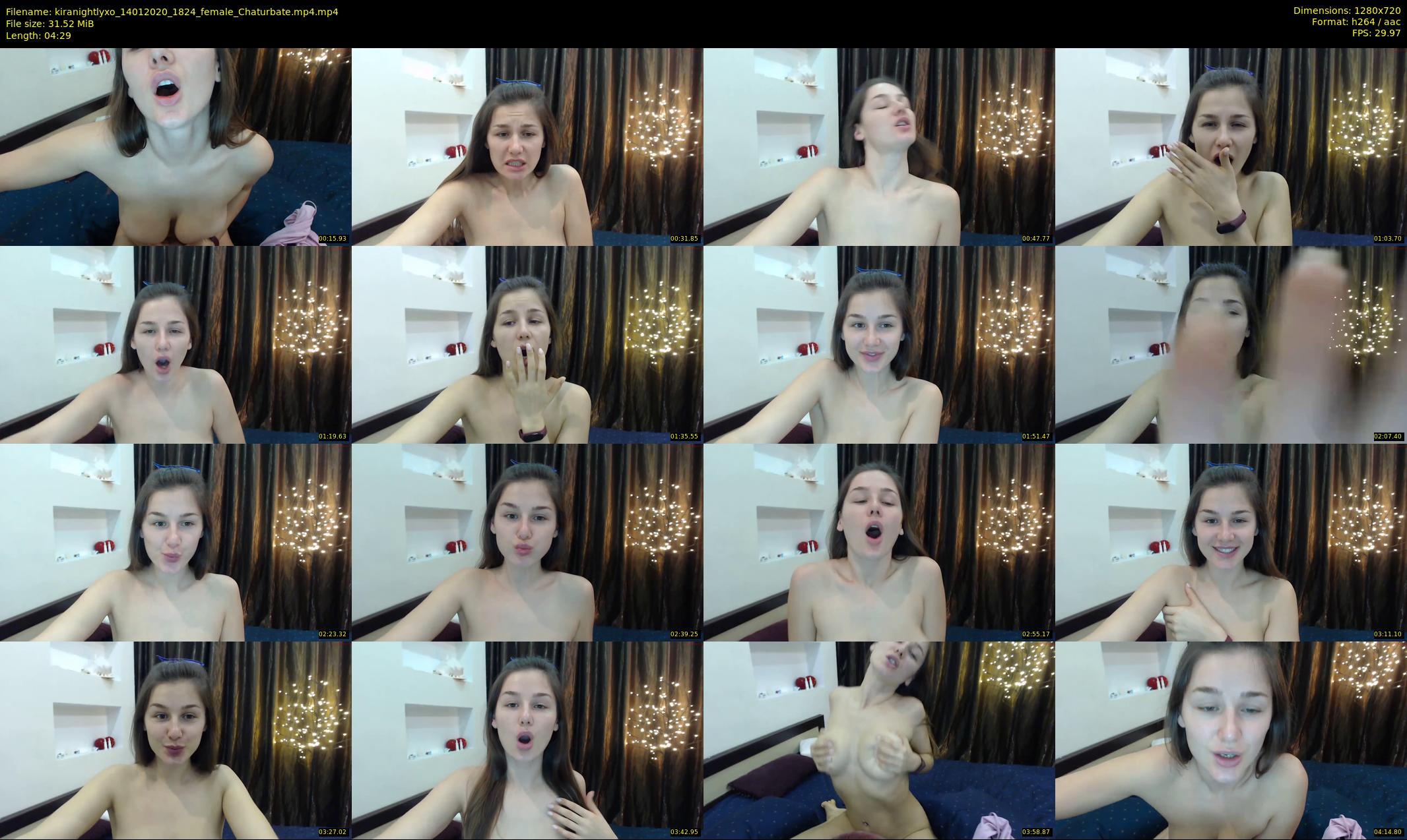 kiranightlyxo — 5 minute Chaturbate female cam show recording, 720p, Jan 14, 2020