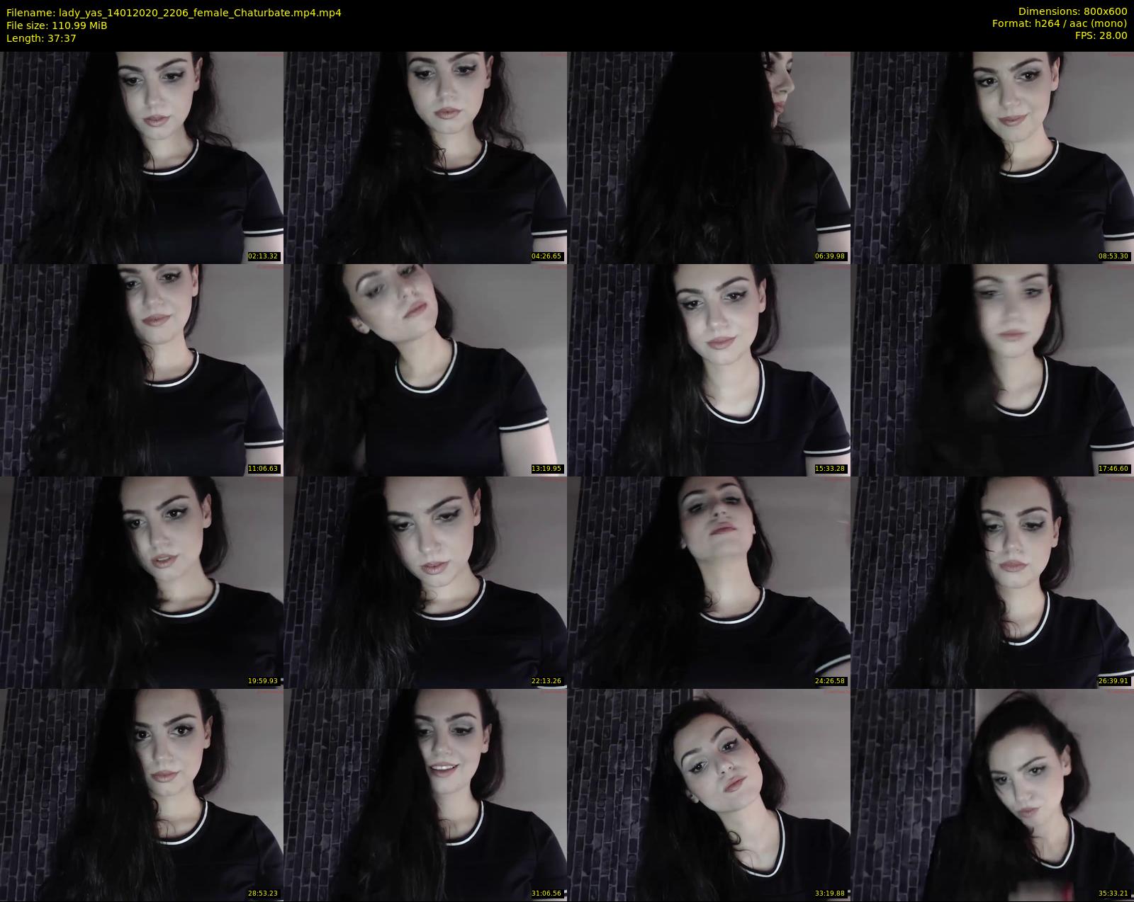 lady_yas — 38 minute Chaturbate female cam show recording, 480p, Jan 14, 2020