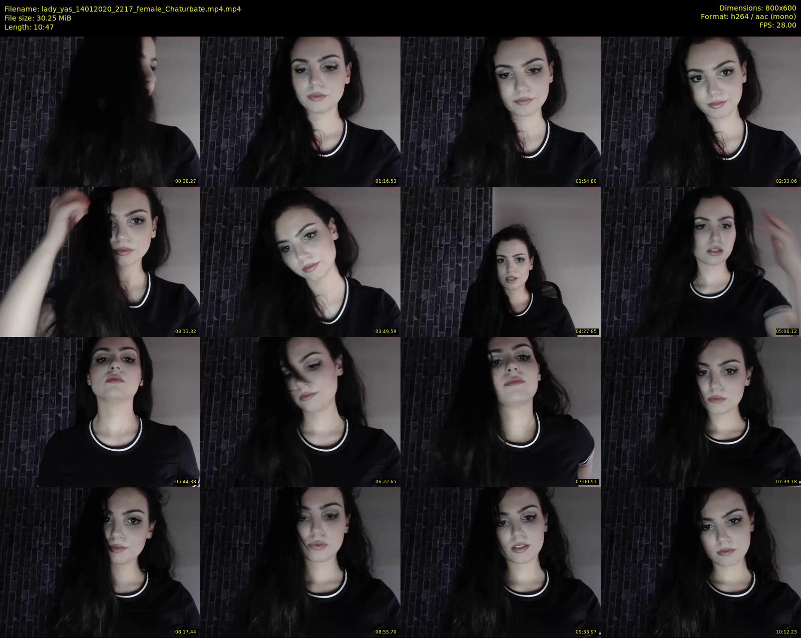 lady_yas — 11 minute Chaturbate female cam show recording, 480p, Jan 14, 2020