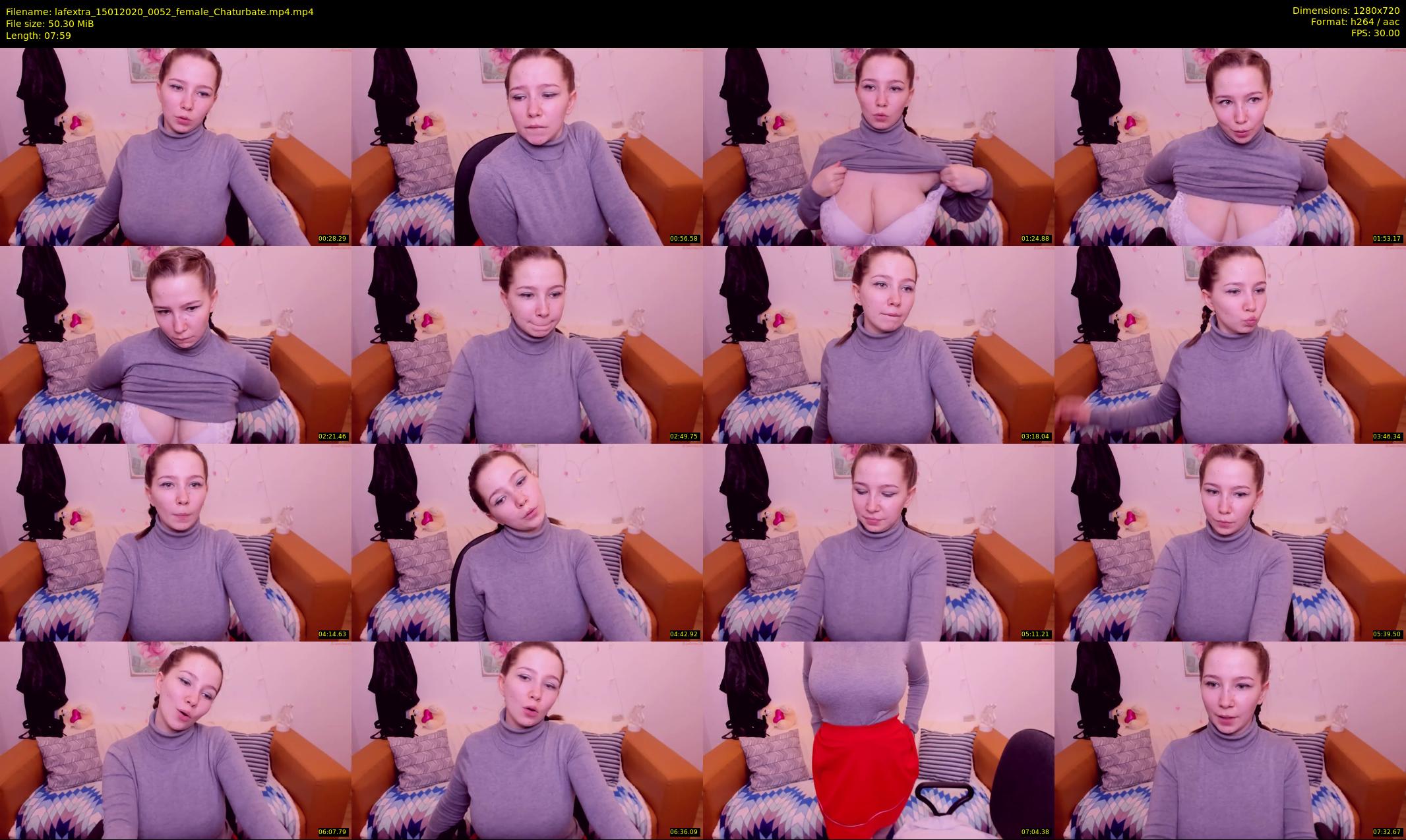 lafextra — 8 minute Chaturbate female cam show recording, 720p, Jan 15, 2020