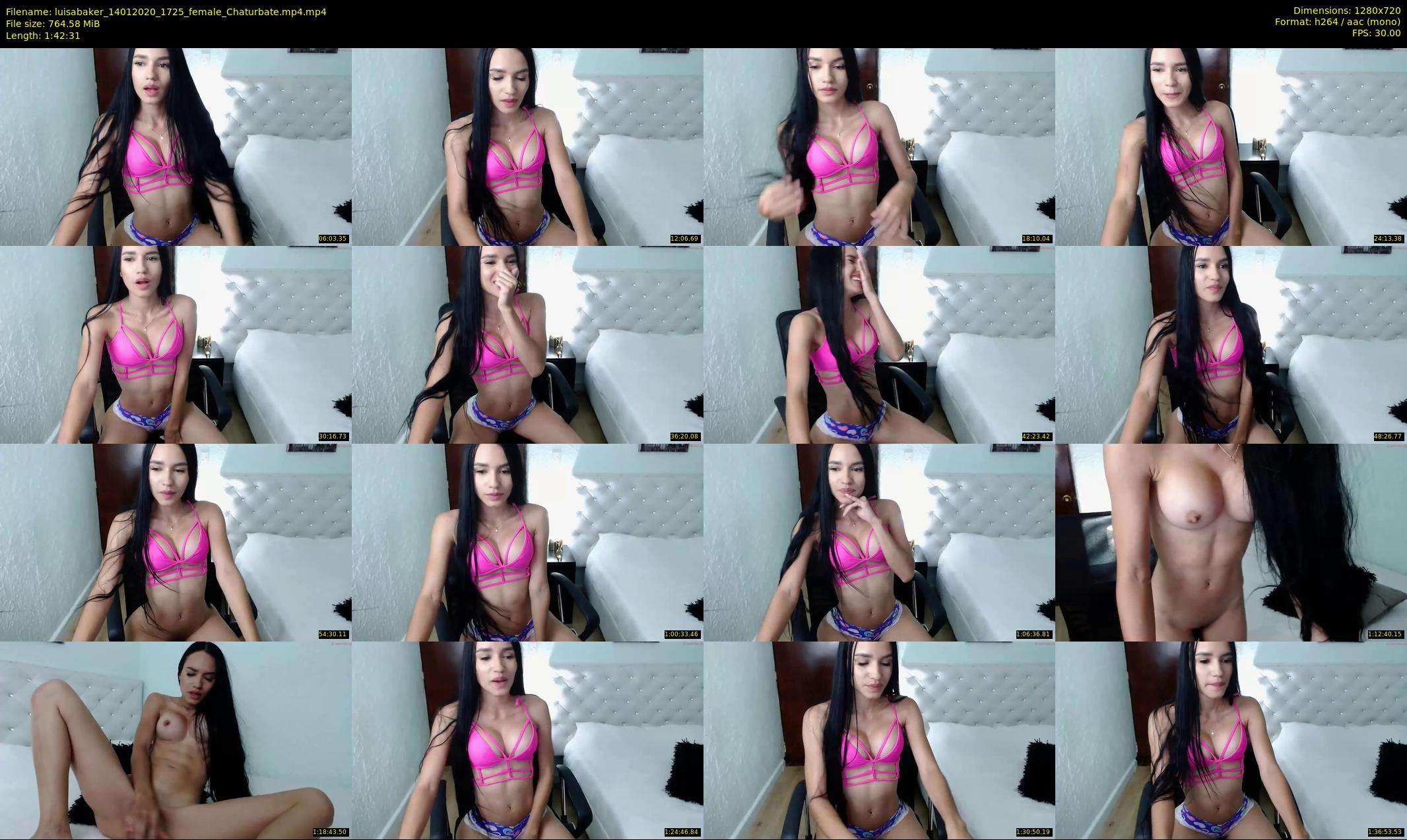 luisabaker — 103 minute Chaturbate female cam show recording, 720p, Jan 14, 2020