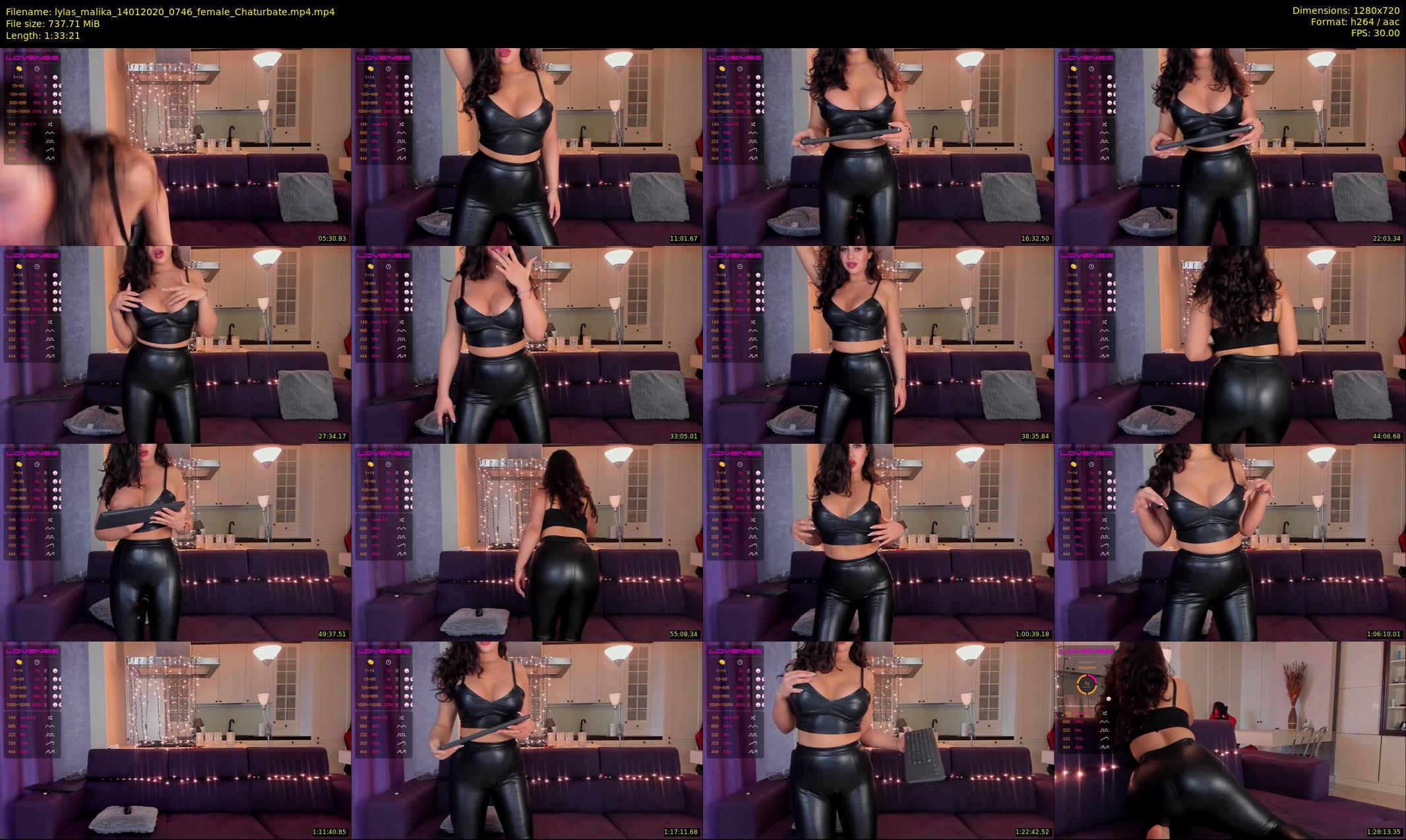 lylas_malika — 94 minute Chaturbate female cam show recording, 720p, Jan 14, 2020