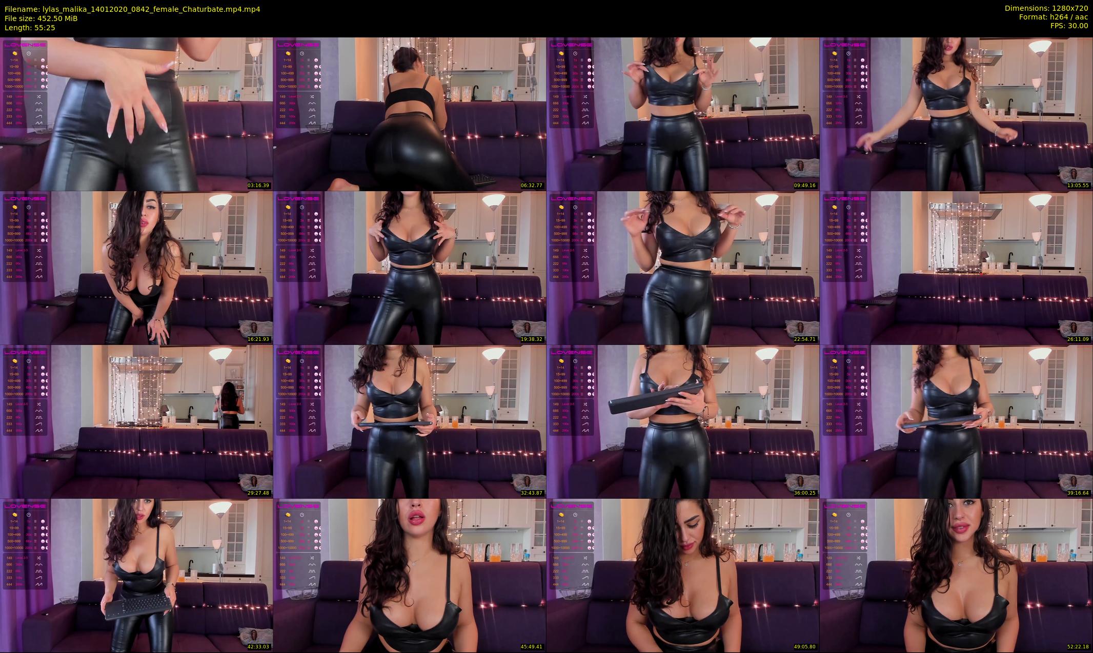 lylas_malika — 56 minute Chaturbate female cam show recording, 720p, Jan 14, 2020