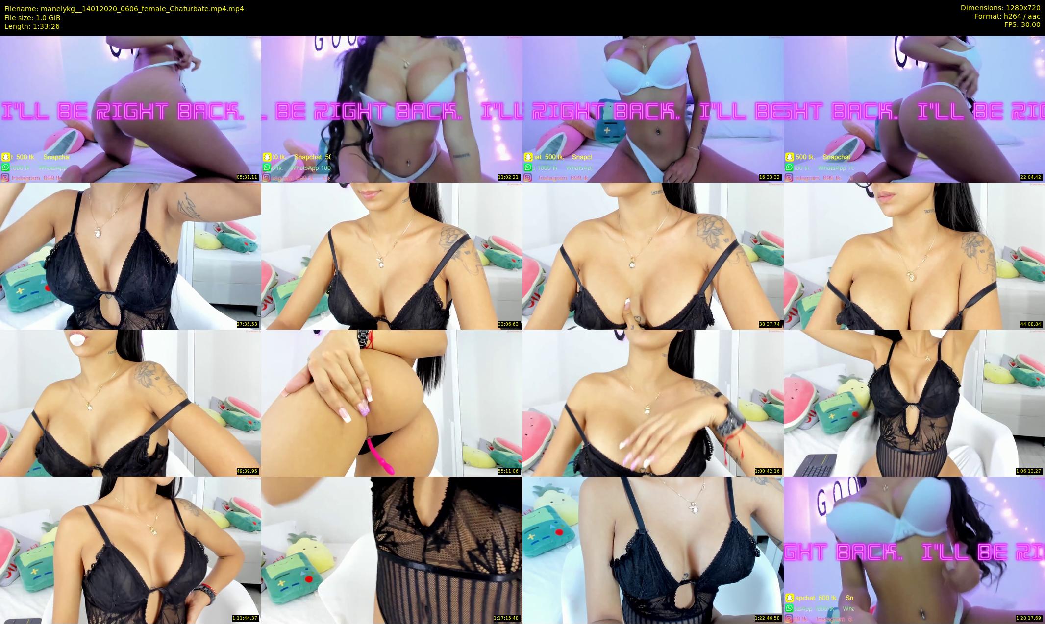 manelykg_ — 94 minute Chaturbate female cam show recording, 720p, Jan 14, 2020