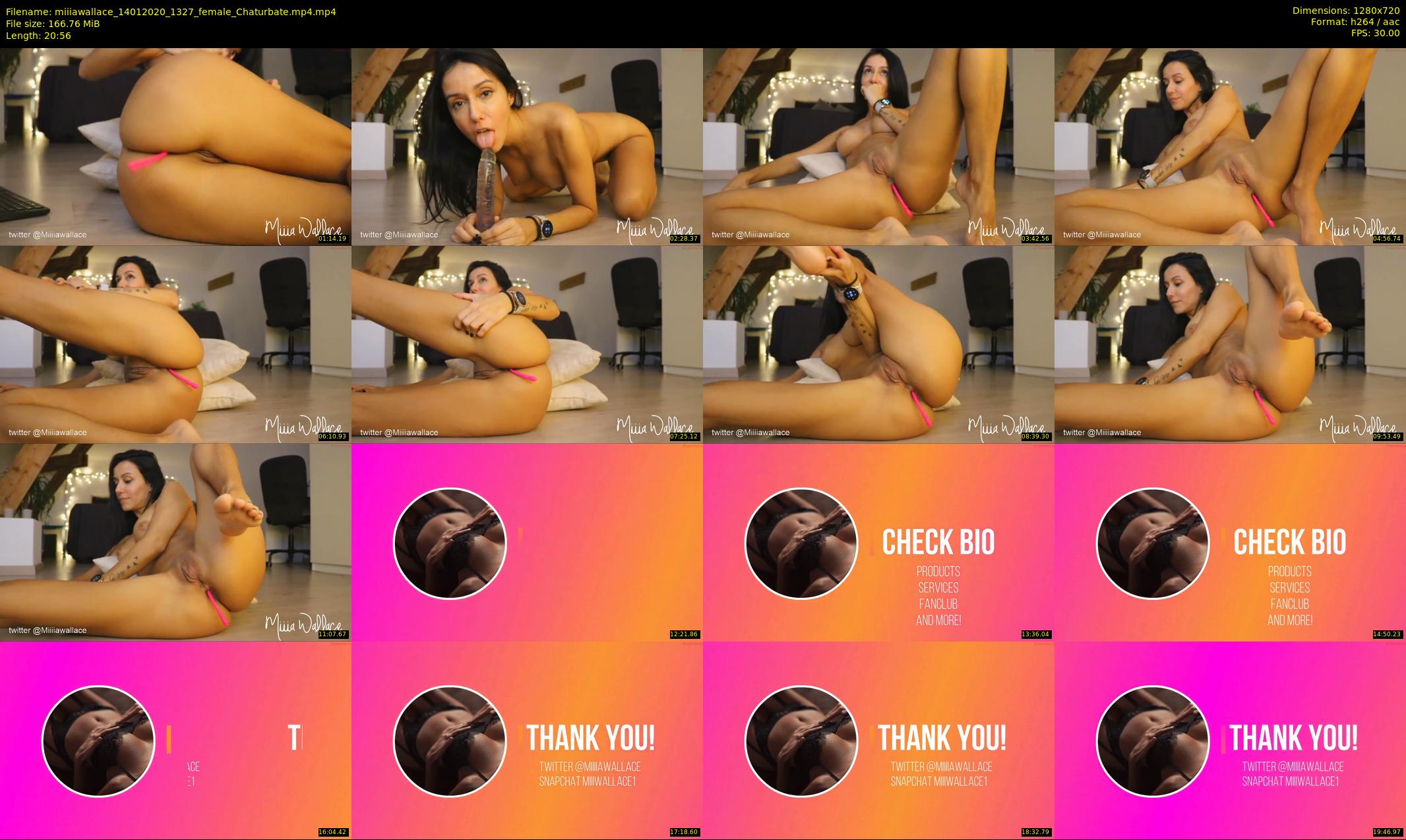 miiiawallace — 21 minute Chaturbate female cam show recording, 720p, Jan 14, 2020
