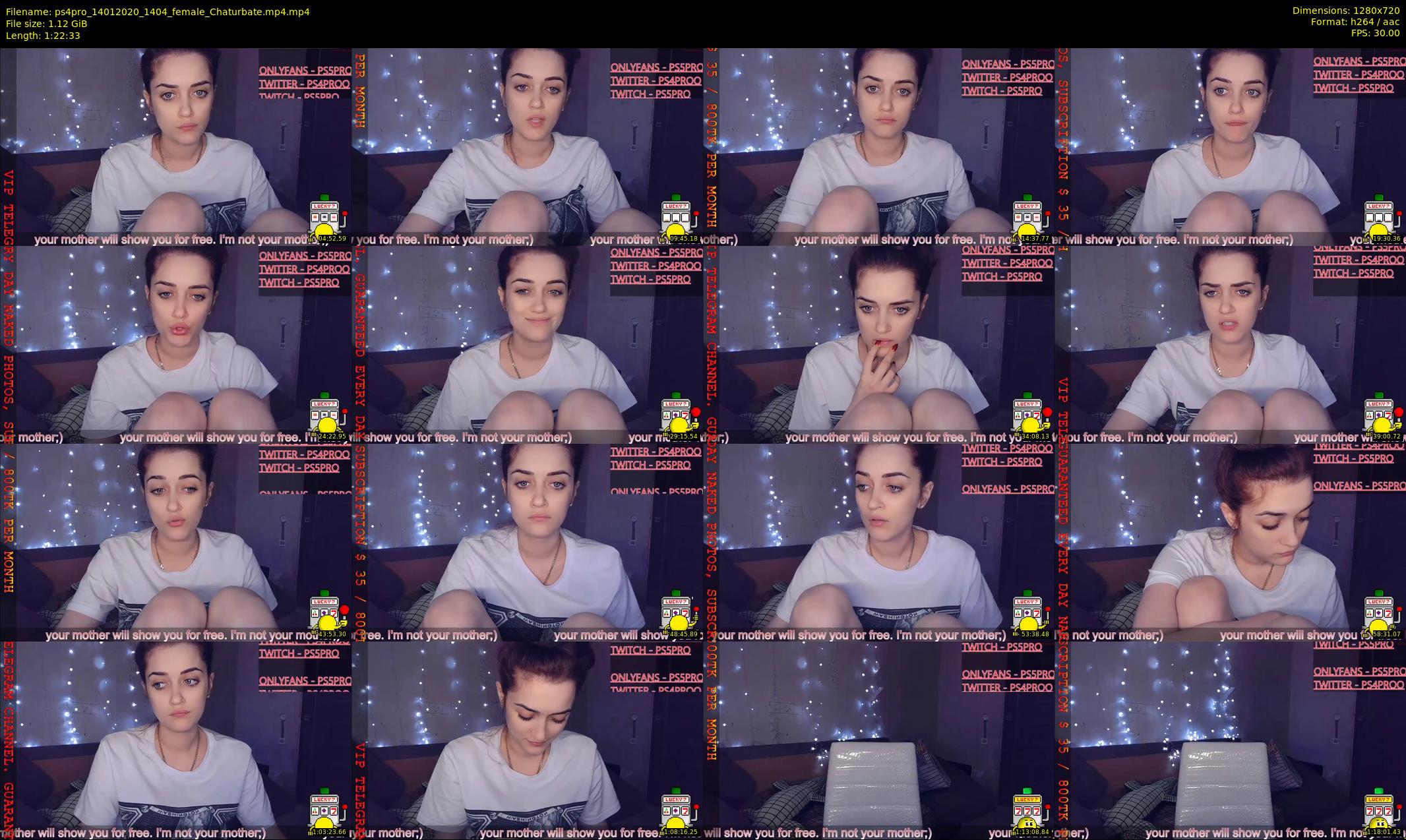 ps4pro — 83 minute Chaturbate female cam show recording, 720p, Jan 14, 2020