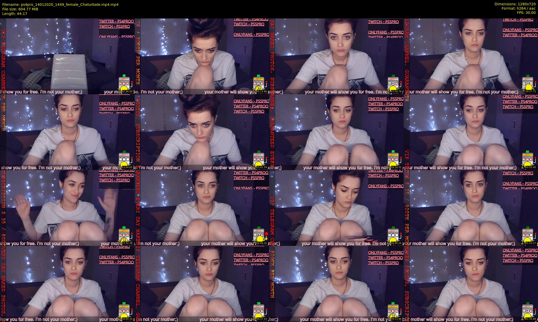 ps4pro — 45 minute Chaturbate female cam show recording, 720p, Jan 14, 2020