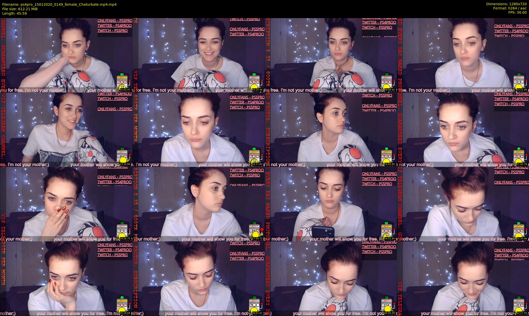 ps4pro — 46 minute Chaturbate female cam show recording, 720p, Jan 15, 2020
