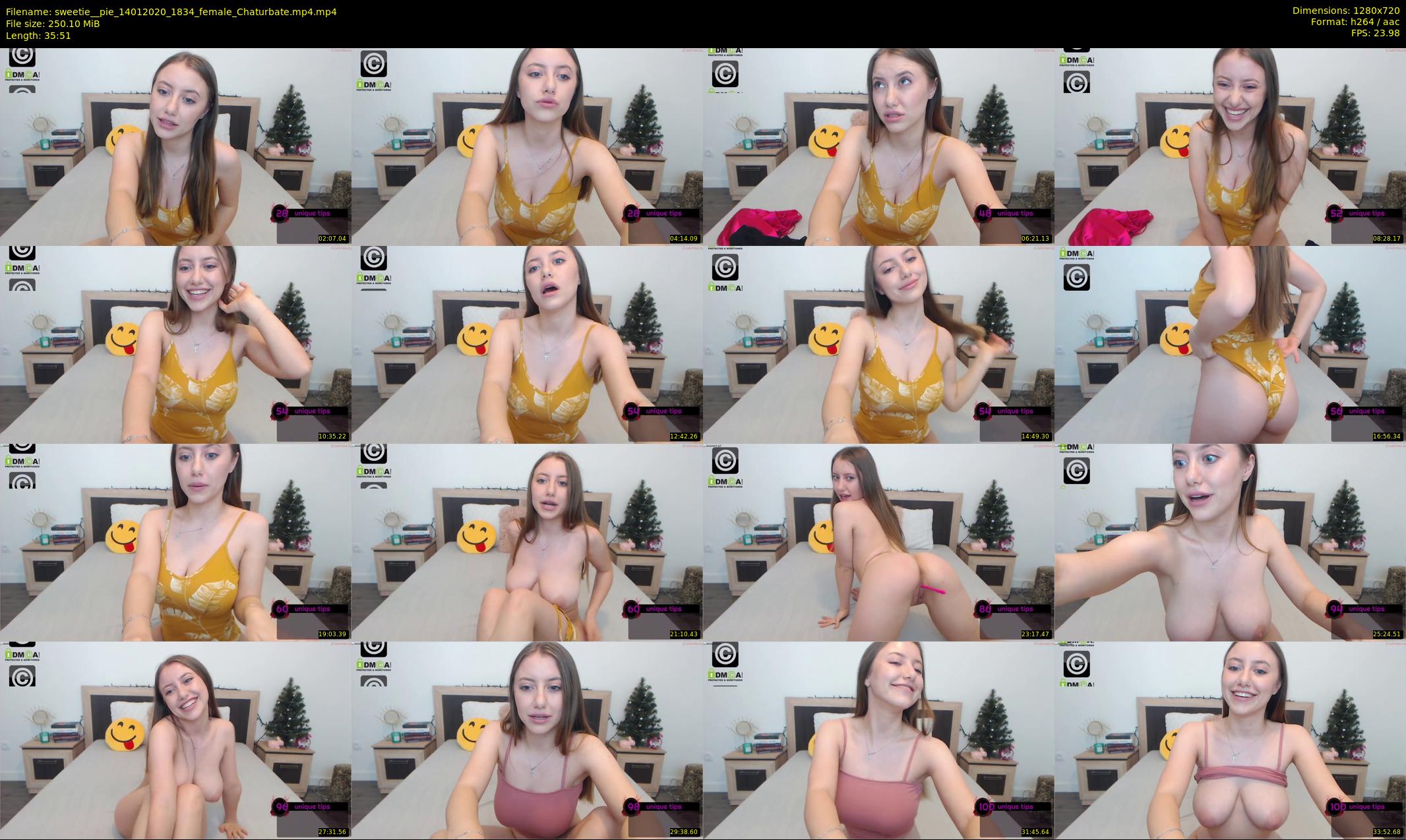 sweetie__pie — 36 minute Chaturbate female cam show recording, 720p, Jan 14, 2020