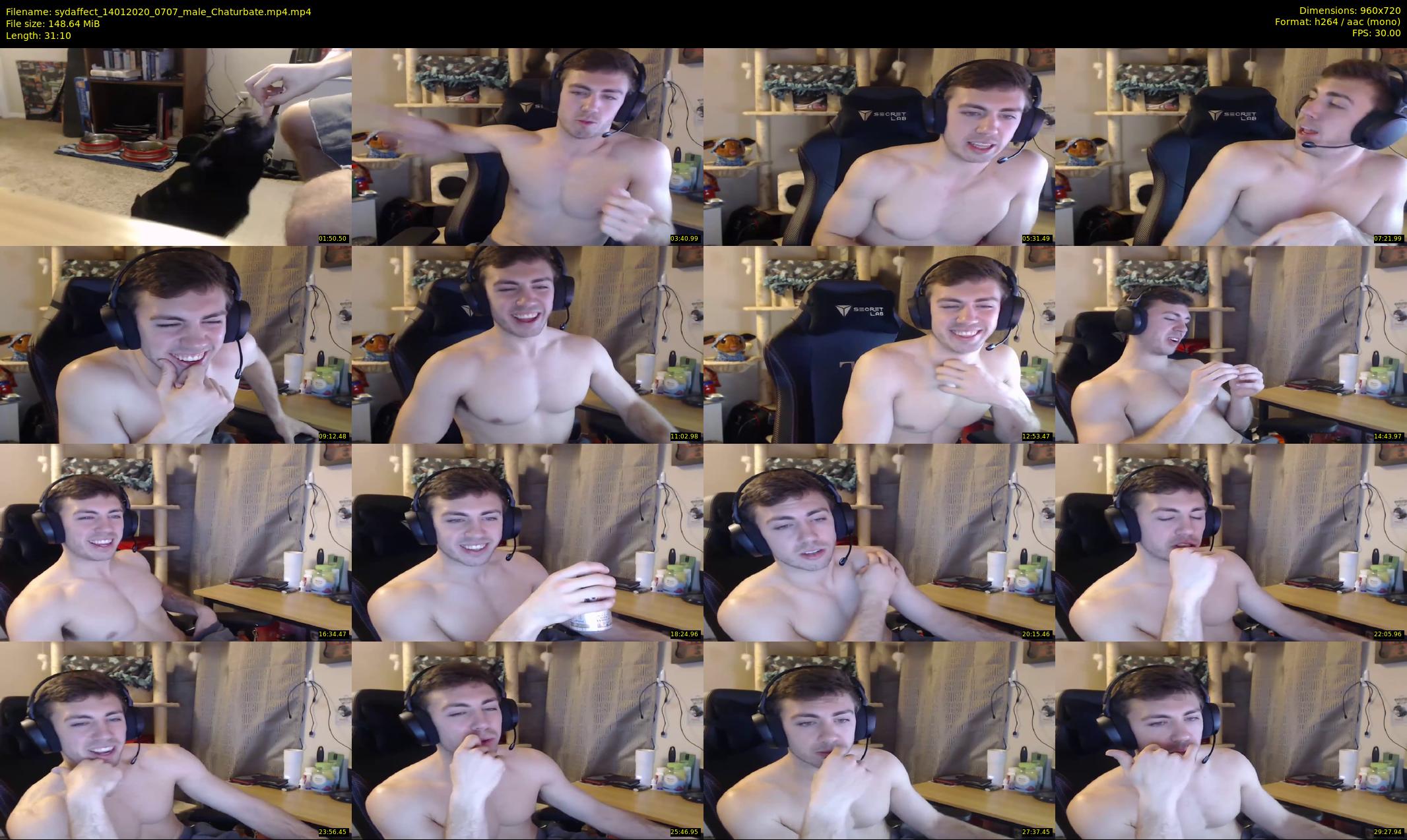 sydaffect — 32 minute Chaturbate male cam show recording, 720p, Jan 14, 2020