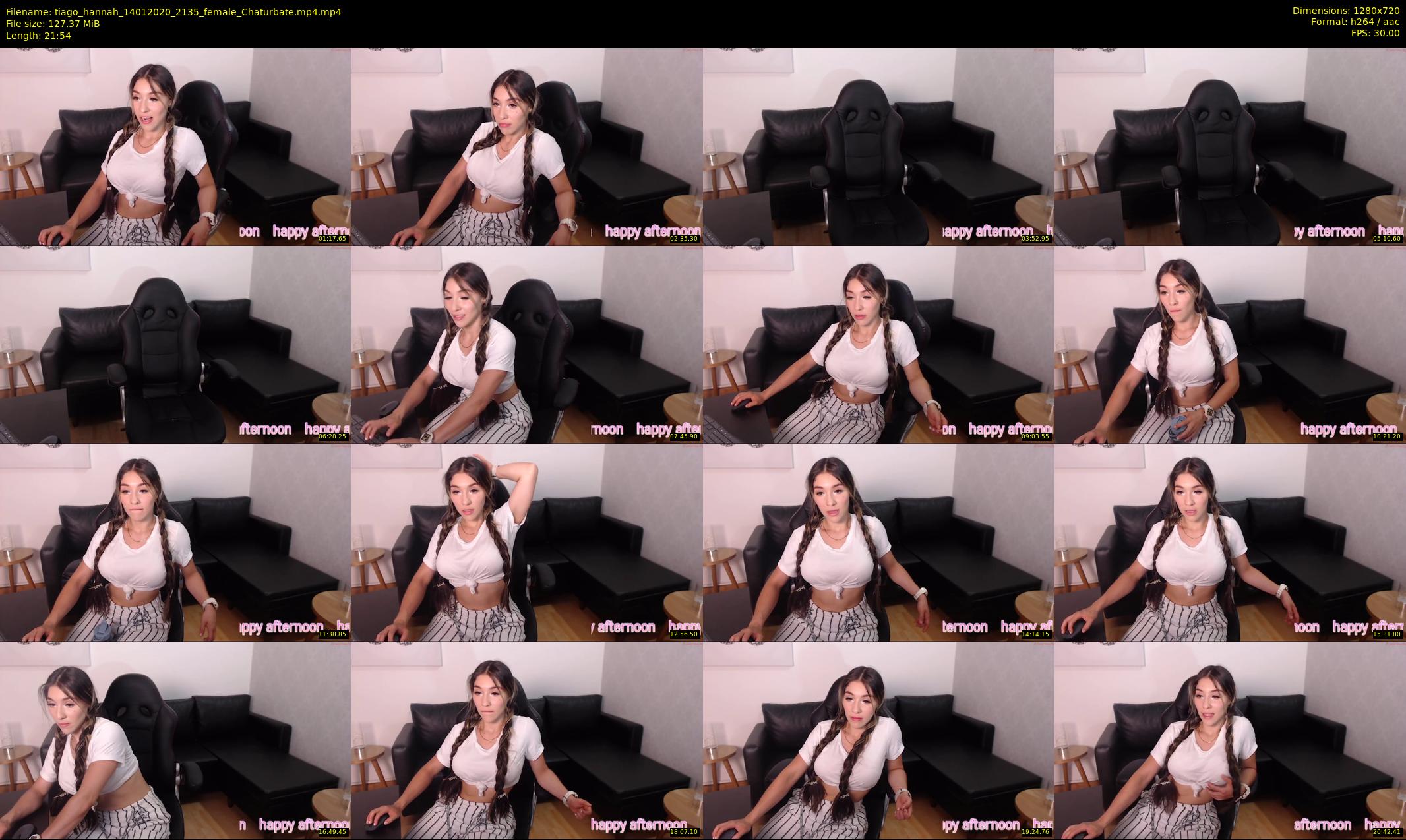 tiago_hannah — 22 minute Chaturbate couple cam show recording, 720p, Jan 14, 2020