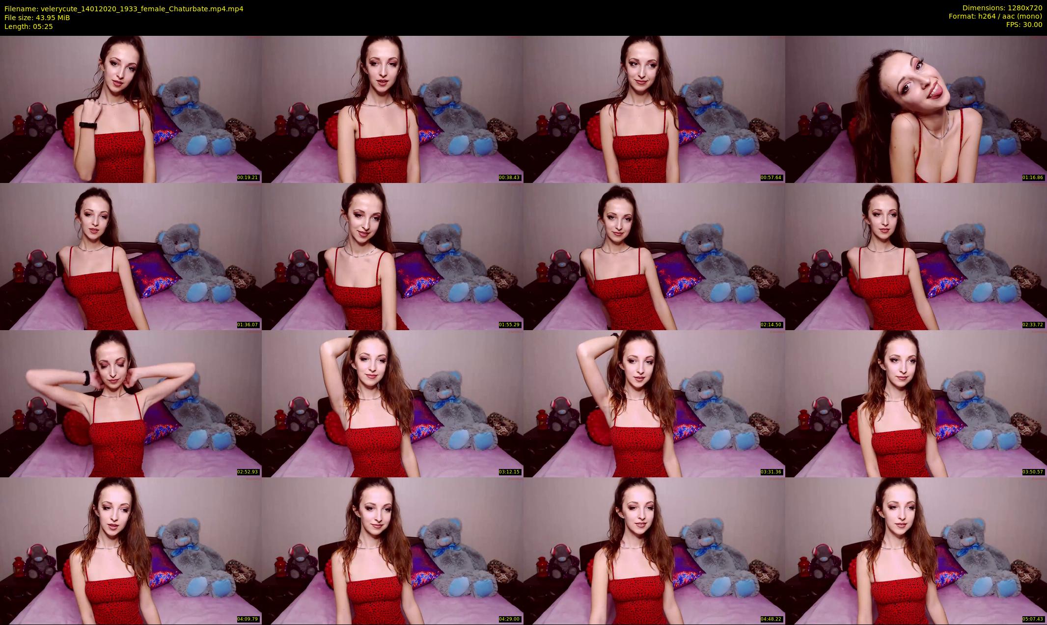 velerycute — 6 minute Chaturbate female cam show recording, 720p, Jan 14, 2020