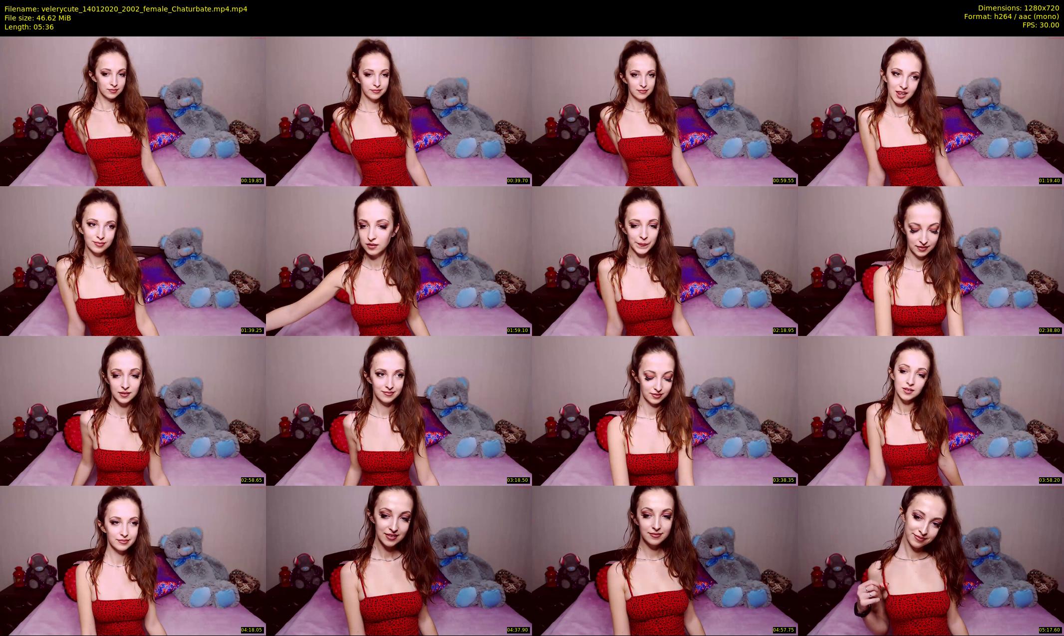 velerycute — 6 minute Chaturbate female cam show recording, 720p, Jan 14, 2020