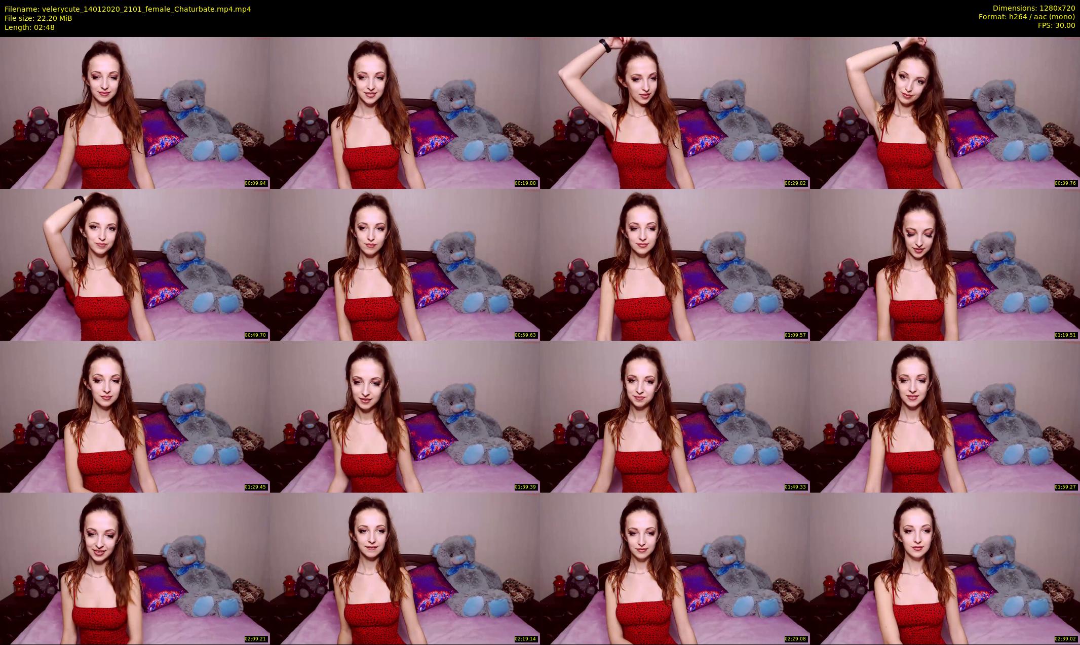 velerycute — 3 minute Chaturbate female cam show recording, 720p, Jan 14, 2020
