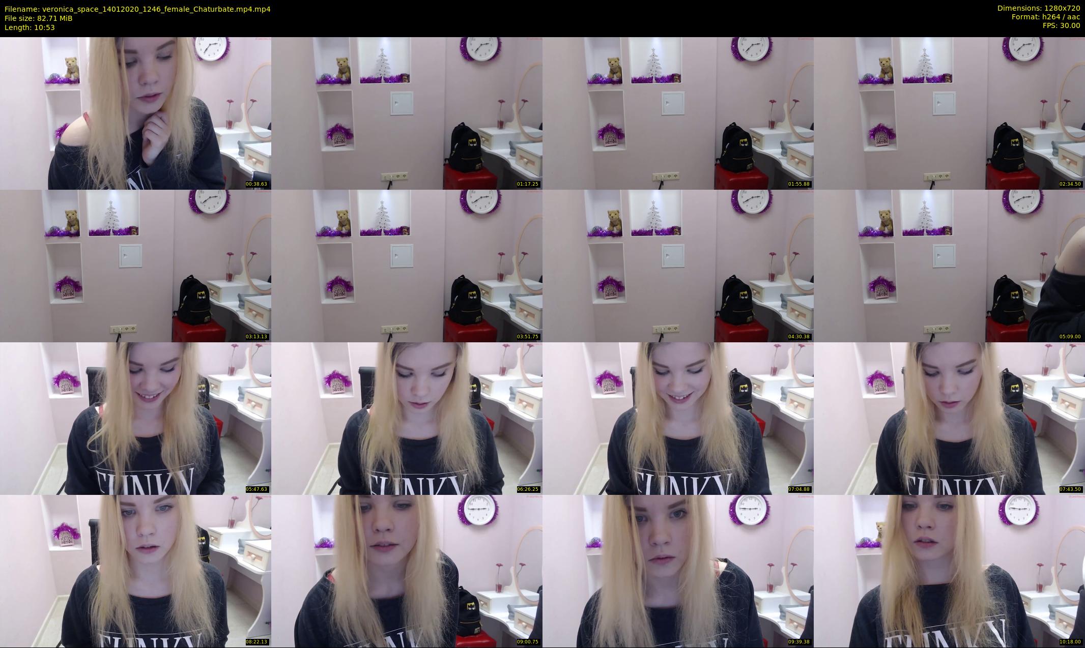 veronica_space — 11 minute Chaturbate female cam show recording, 720p, Jan 14, 2020