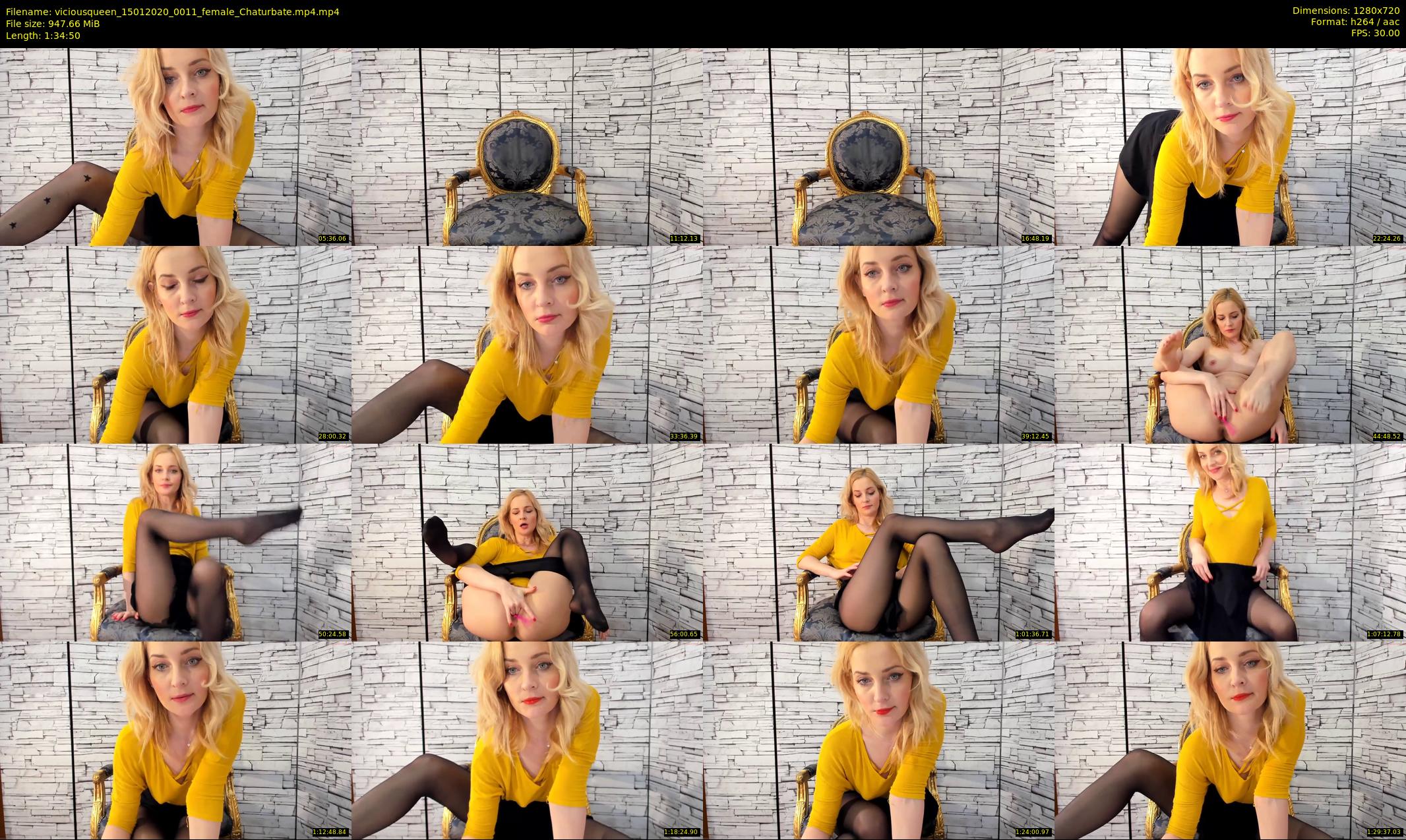 viciousqueen — 95 minute Chaturbate female cam show recording, 720p, Jan 15, 2020