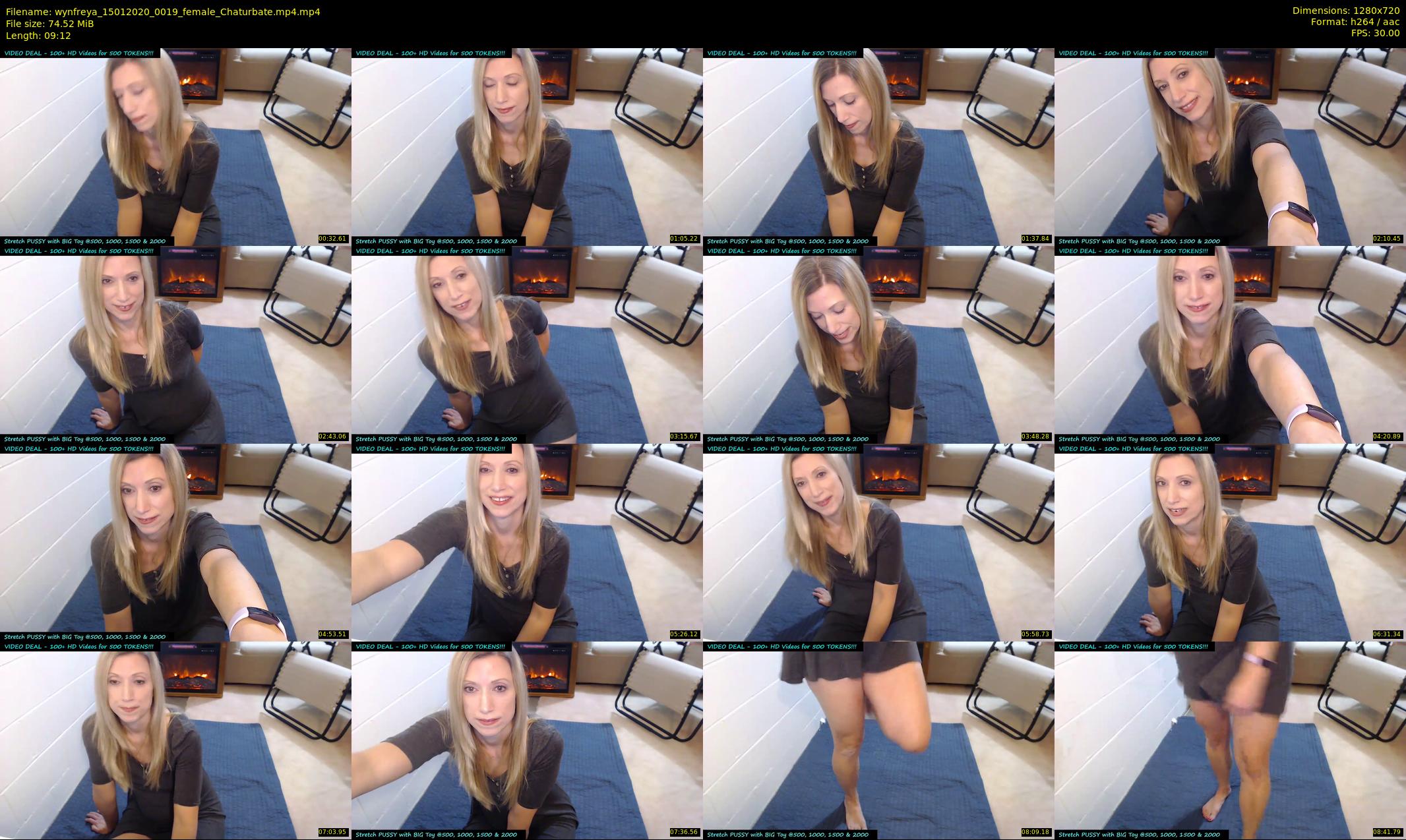 wynfreya — 10 minute Chaturbate female cam show recording, 720p, Jan 15, 2020