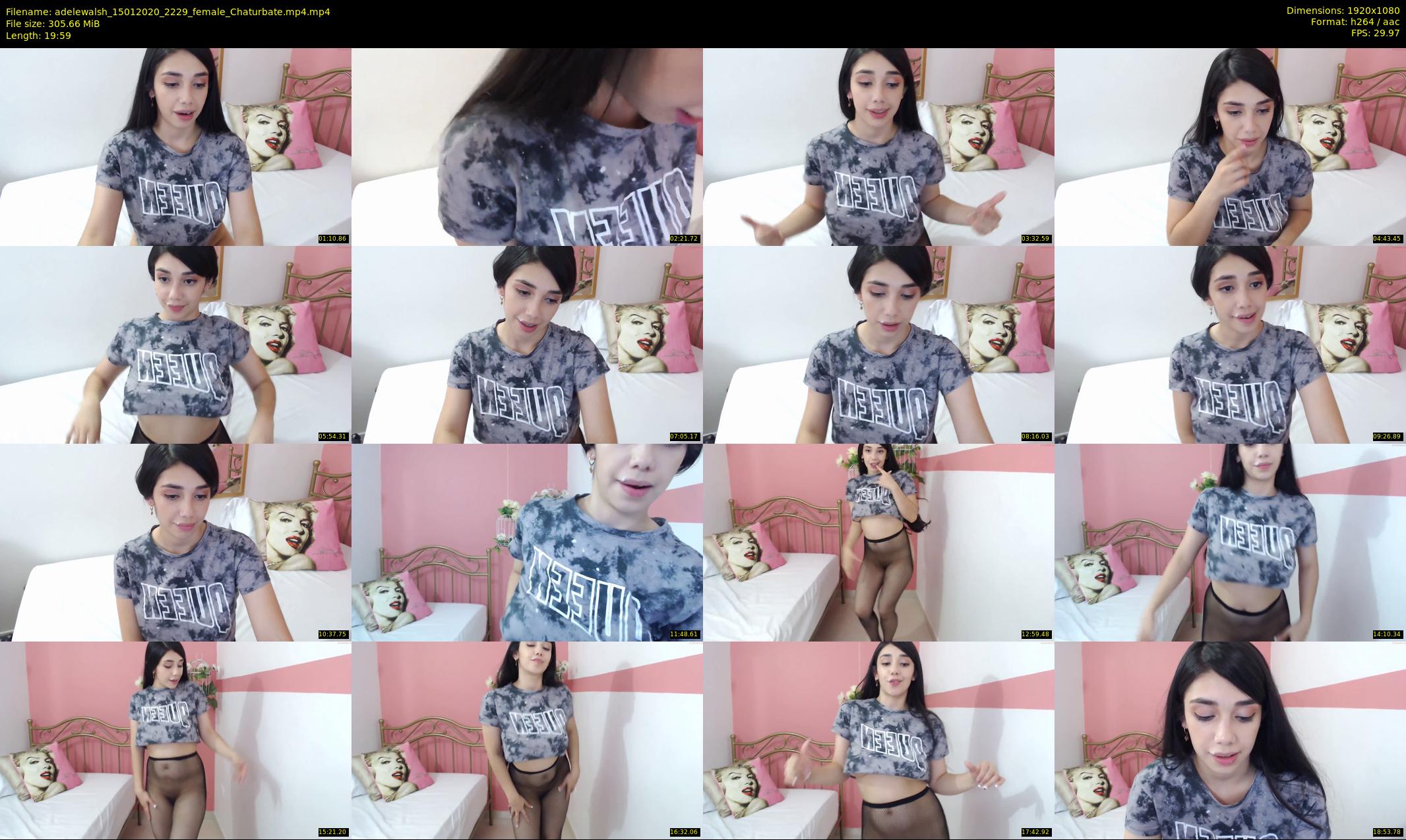 adelewalsh — 20 minute Chaturbate female cam show recording, 1080p, Jan 15, 2020