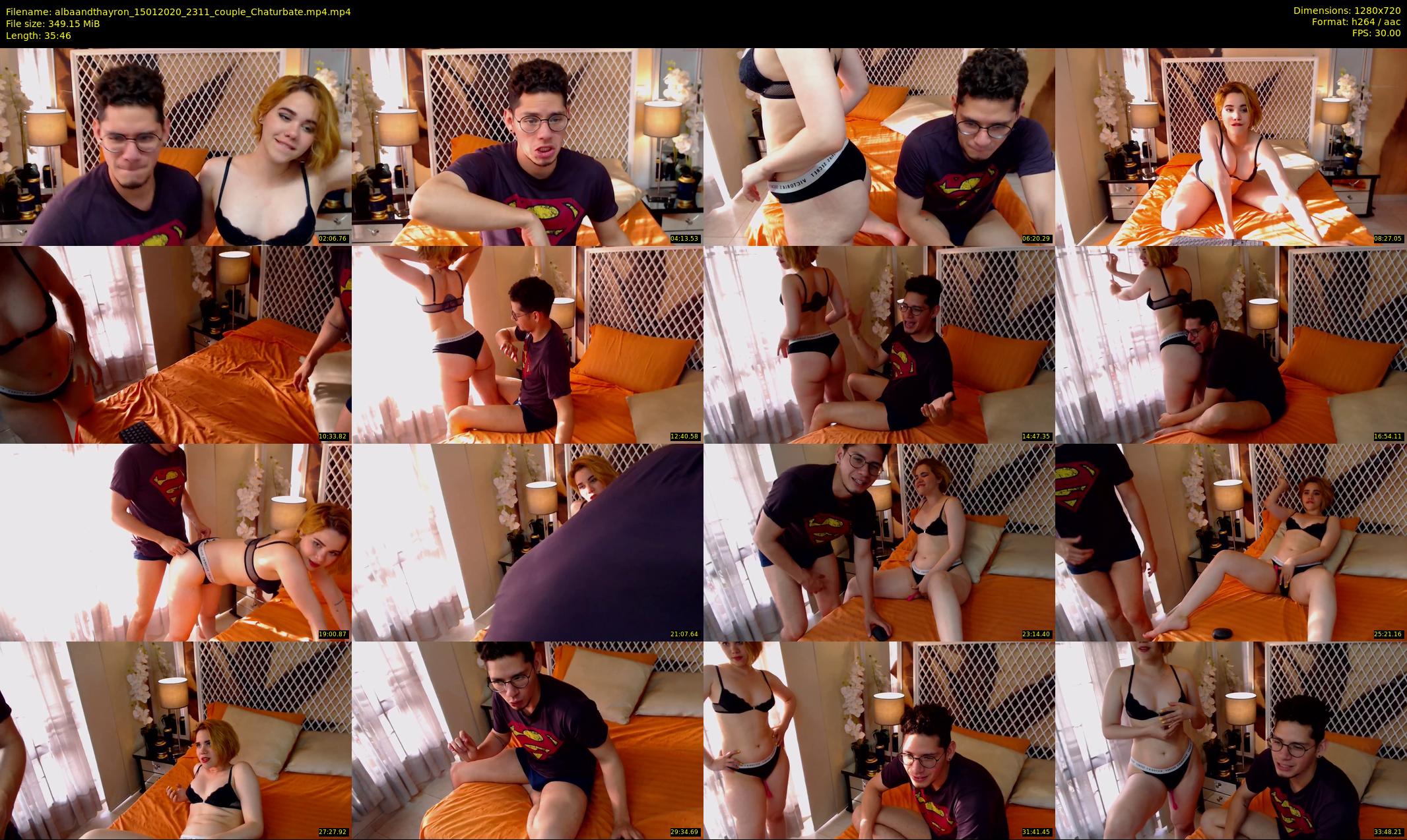 albaandthayron — 36 minute Chaturbate couple cam show recording, 720p, Jan 15, 2020