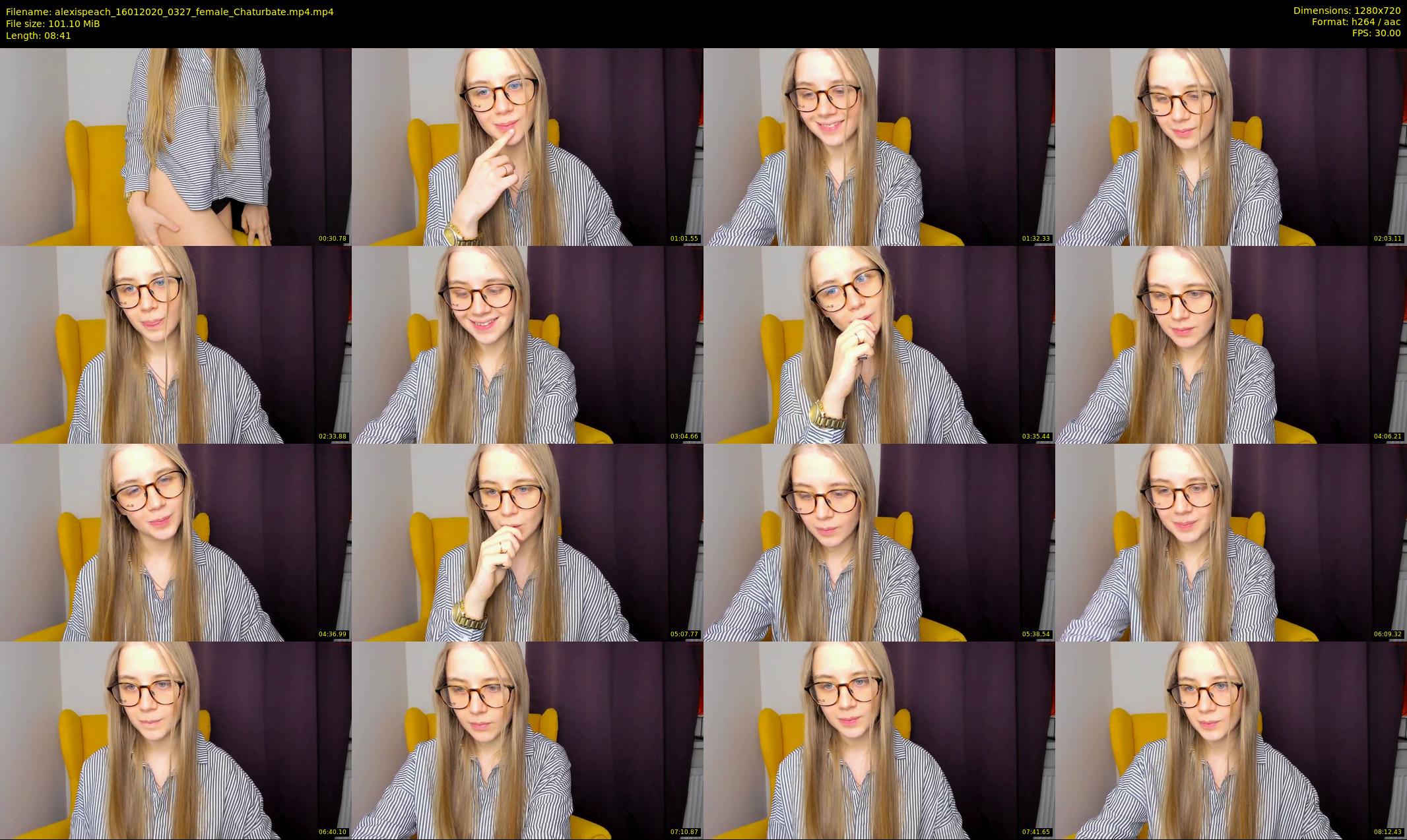 alexispeach — 9 minute Chaturbate female cam show recording, 720p, Jan 16, 2020