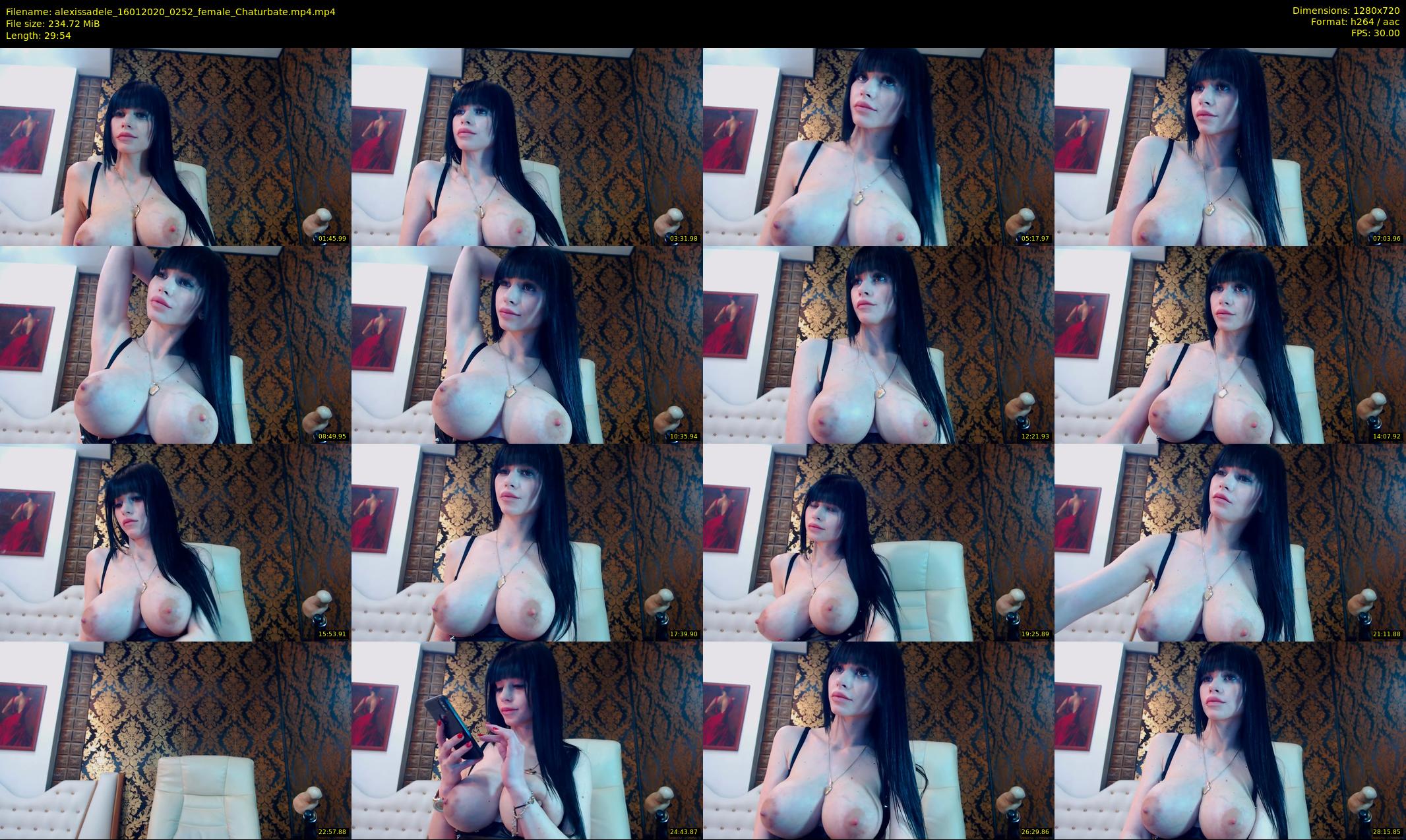 alexissadele — 30 minute Chaturbate female cam show recording, 720p, Jan 16, 2020