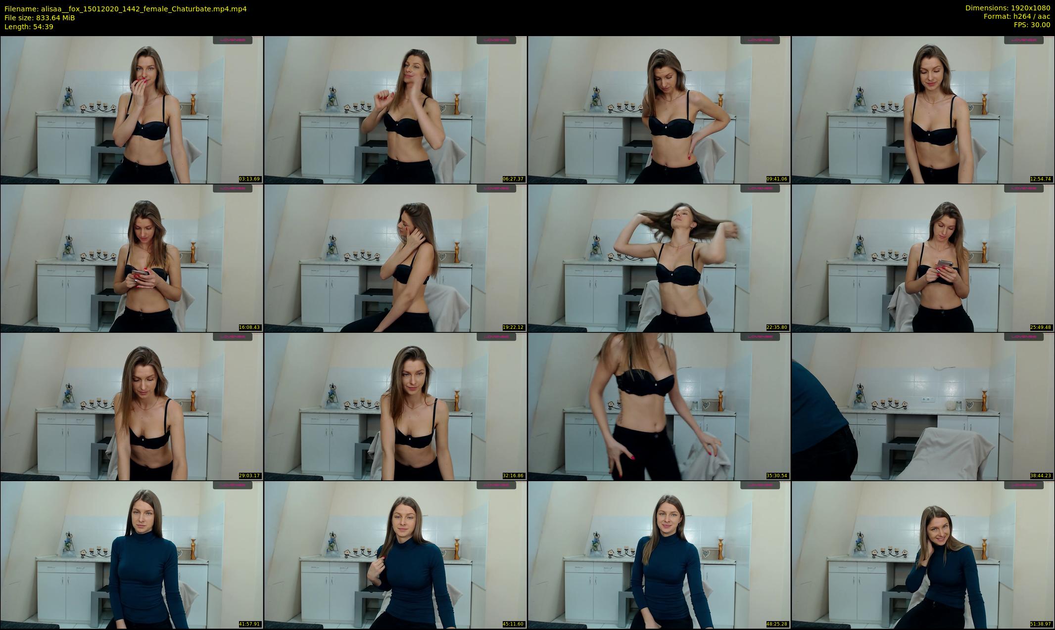 alisaa__fox — 55 minute Chaturbate female cam show recording, 1080p, Jan 15, 2020