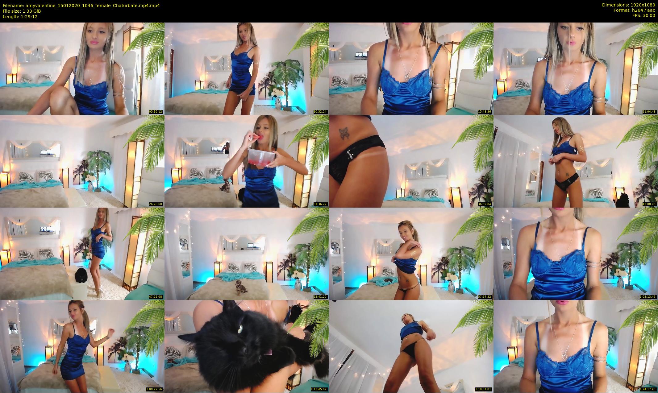 amyvalentine — 90 minute Chaturbate female cam show recording, 1080p, Jan 15, 2020