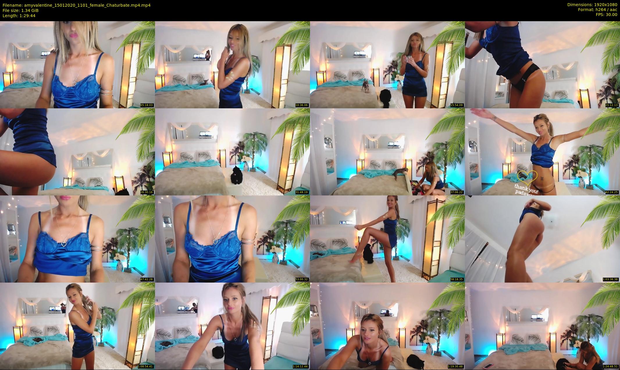 amyvalentine — 90 minute Chaturbate female cam show recording, 1080p, Jan 15, 2020