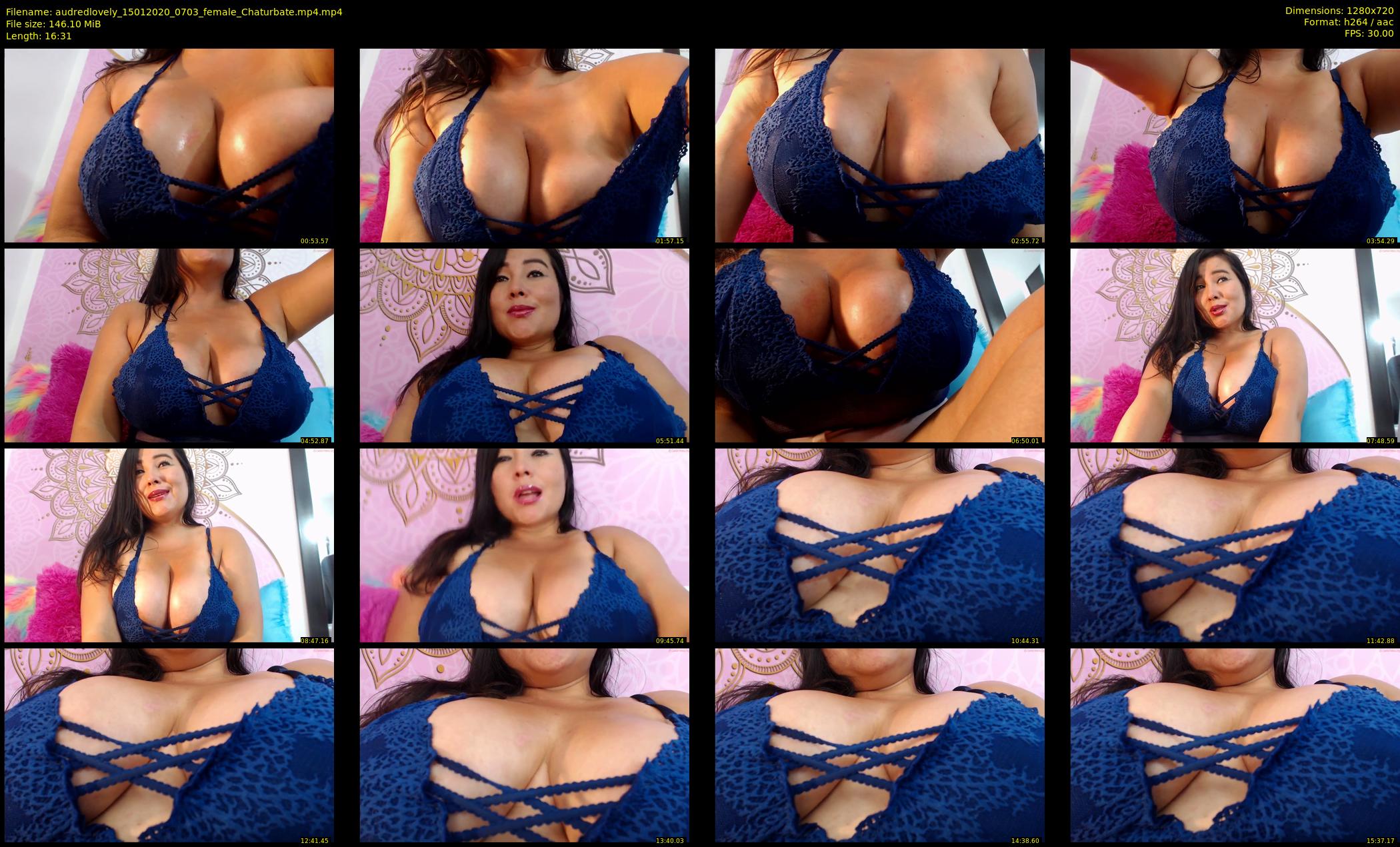 audredlovely — 17 minute Chaturbate female cam show recording, 720p, Jan 15, 2020
