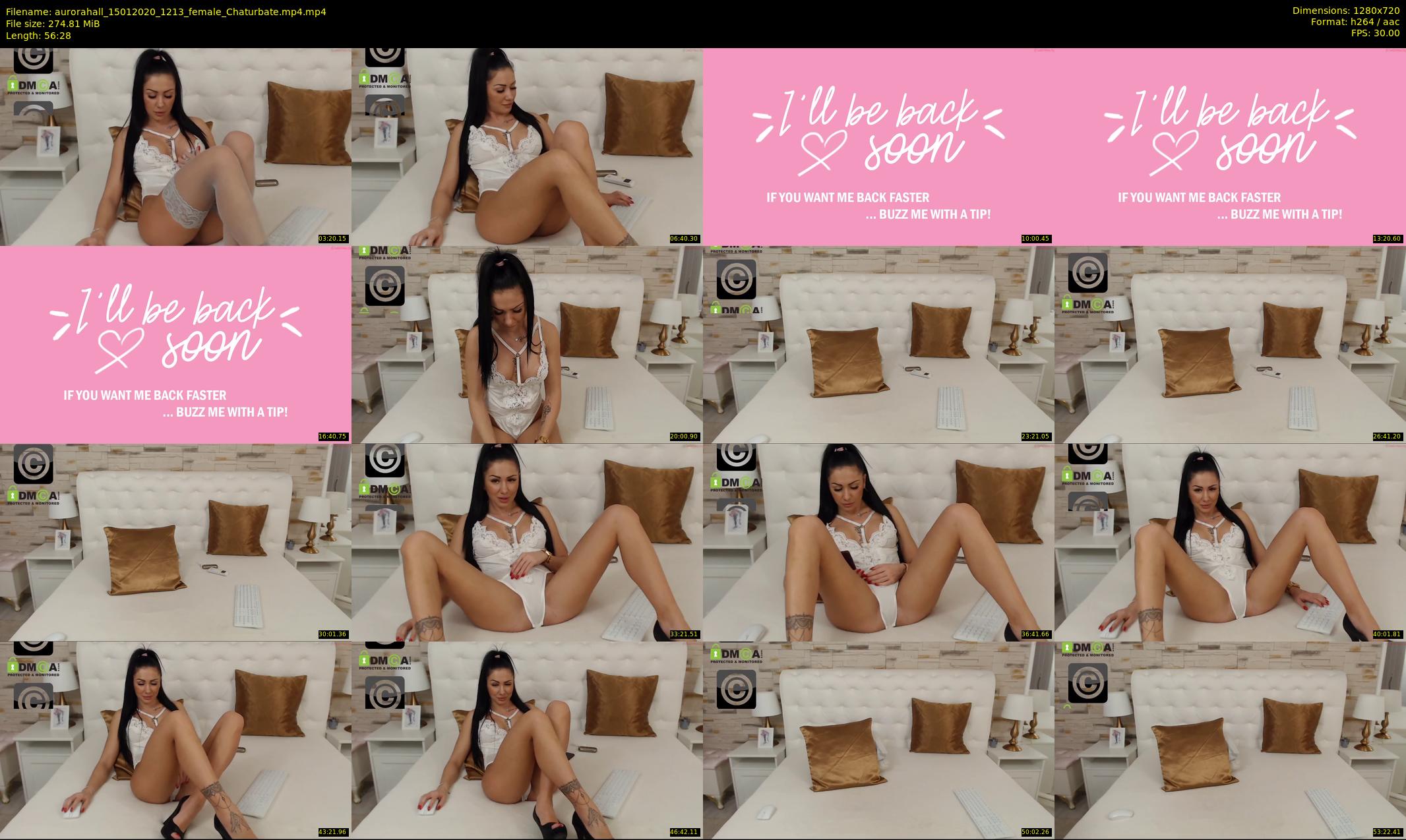 aurorahall — 57 minute Chaturbate female cam show recording, 720p, Jan 15, 2020