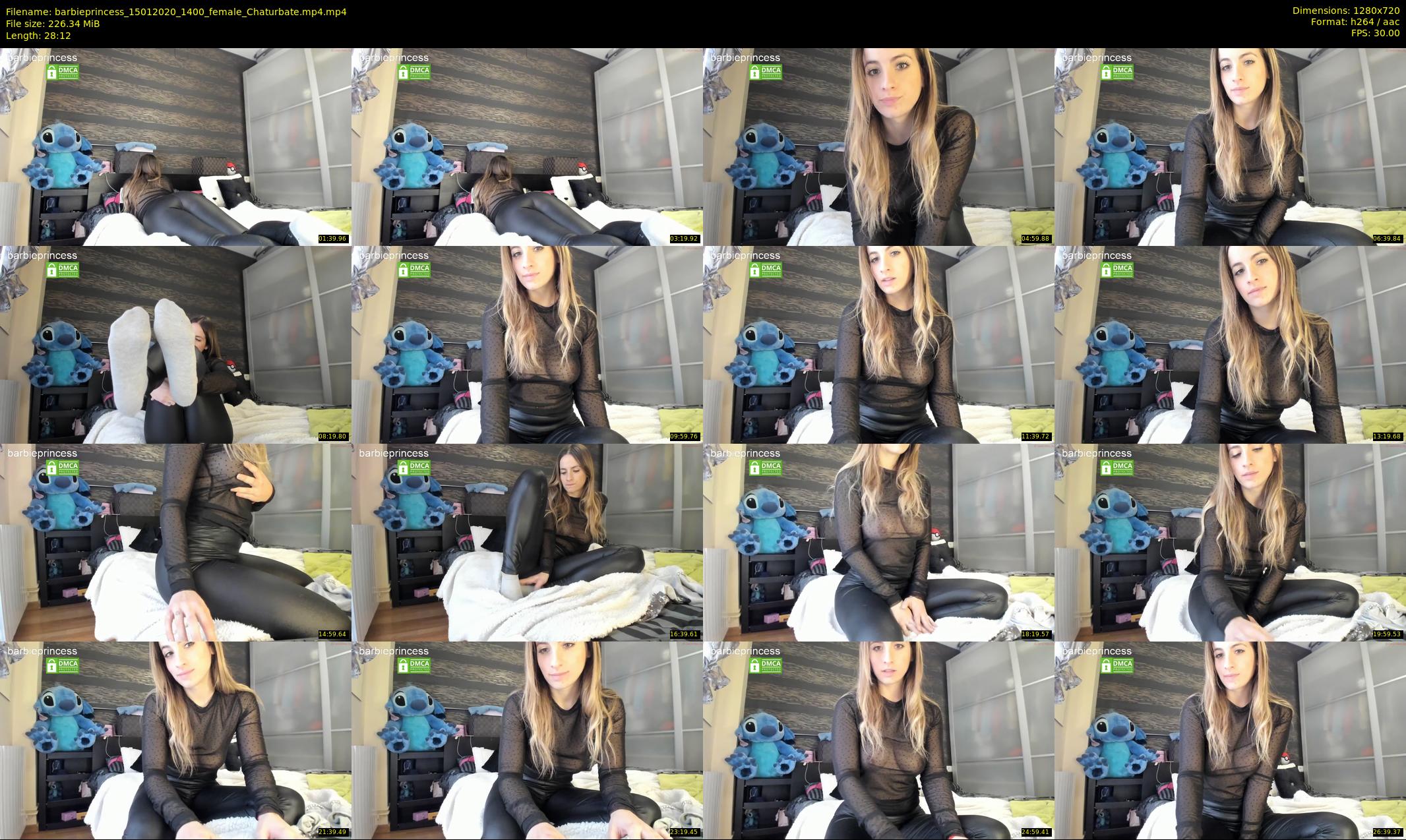 barbieprincess — 29 minute Chaturbate female cam show recording, 720p, Jan 15, 2020