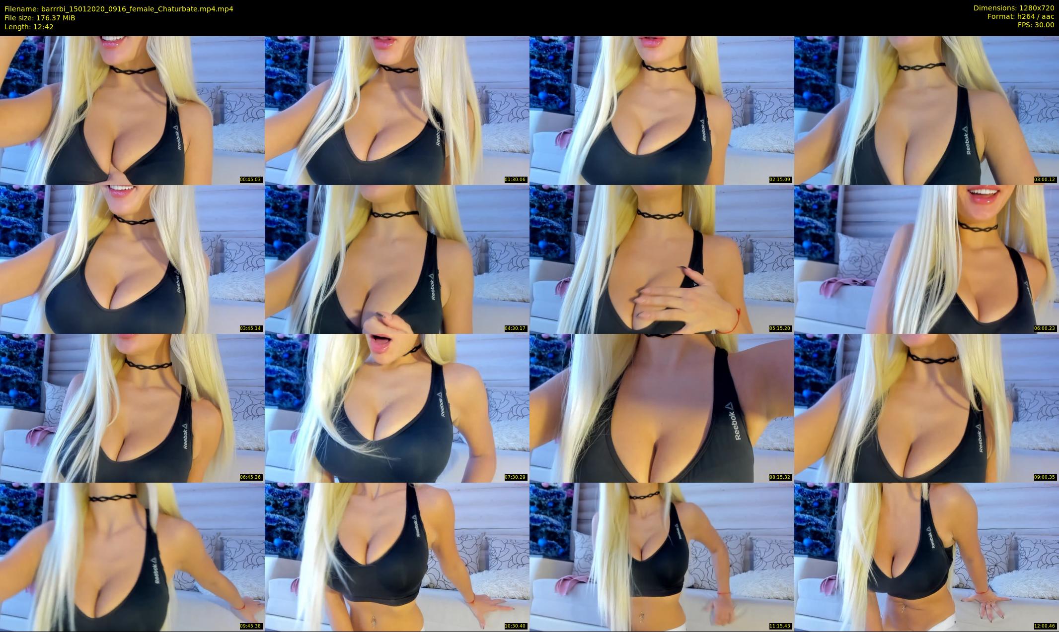 barrrbi — 13 minute Chaturbate female cam show recording, 720p, Jan 15, 2020