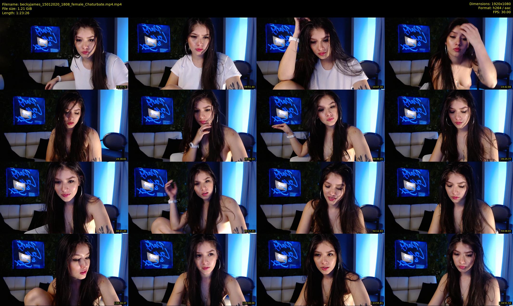 beckyjames — 84 minute Chaturbate female cam show recording, 1080p, Jan 15, 2020