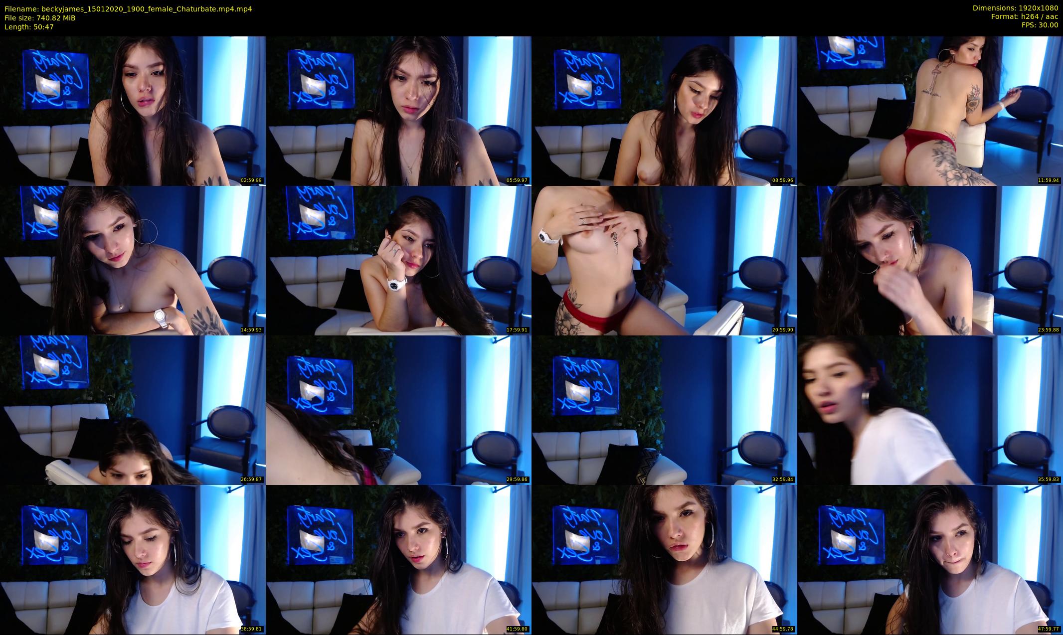 beckyjames — 51 minute Chaturbate female cam show recording, 1080p, Jan 15, 2020