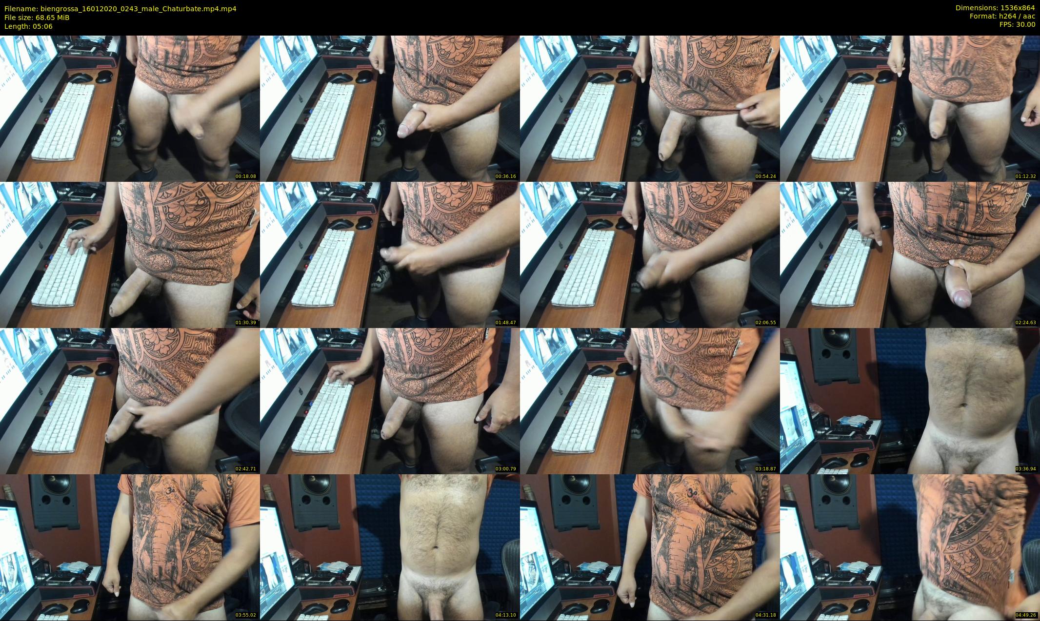 biengrossa — 6 minute Chaturbate male cam show recording, 720p, Jan 16, 2020